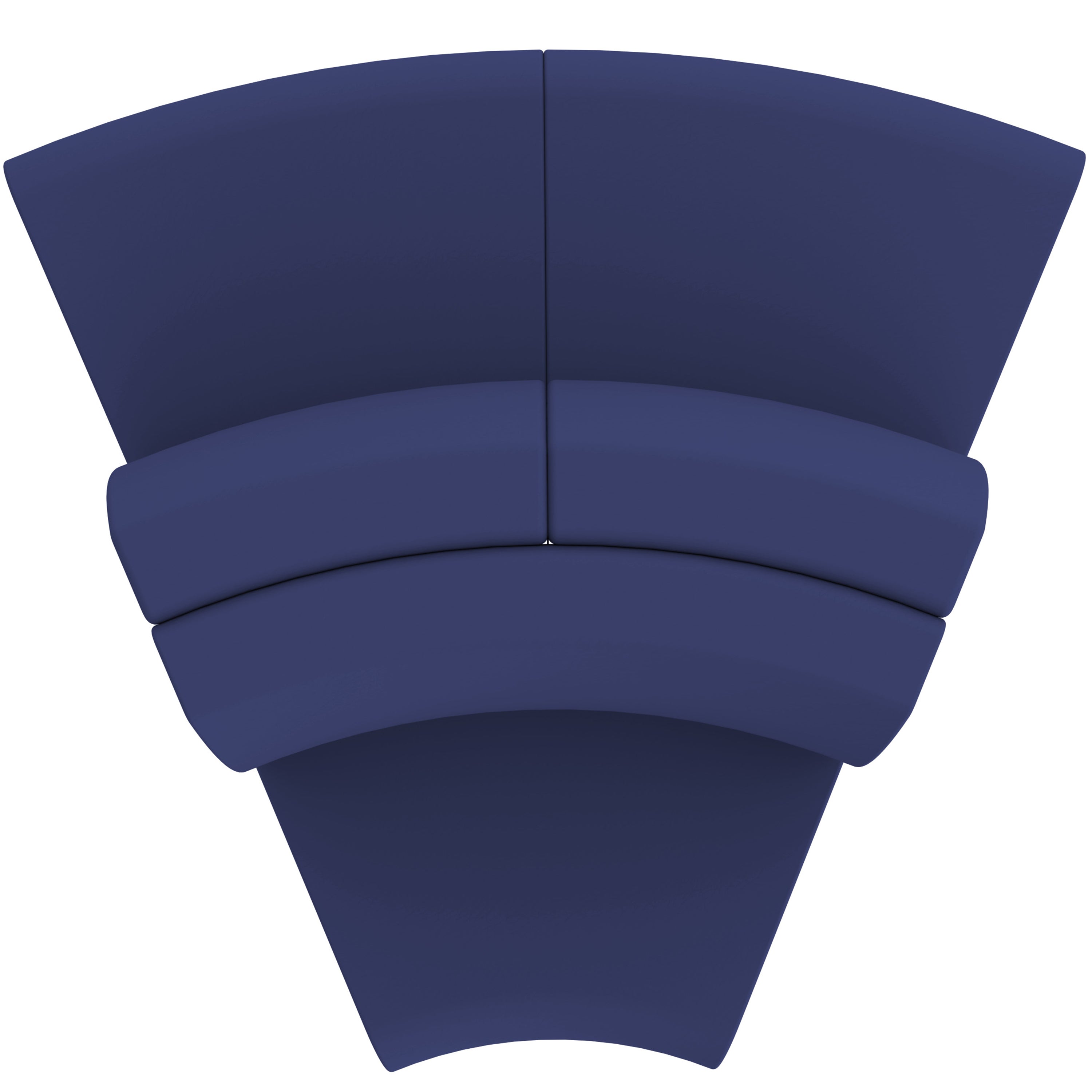 Pro Series Connect Edged Ripplet Seating, 3-Piece Set - Navy