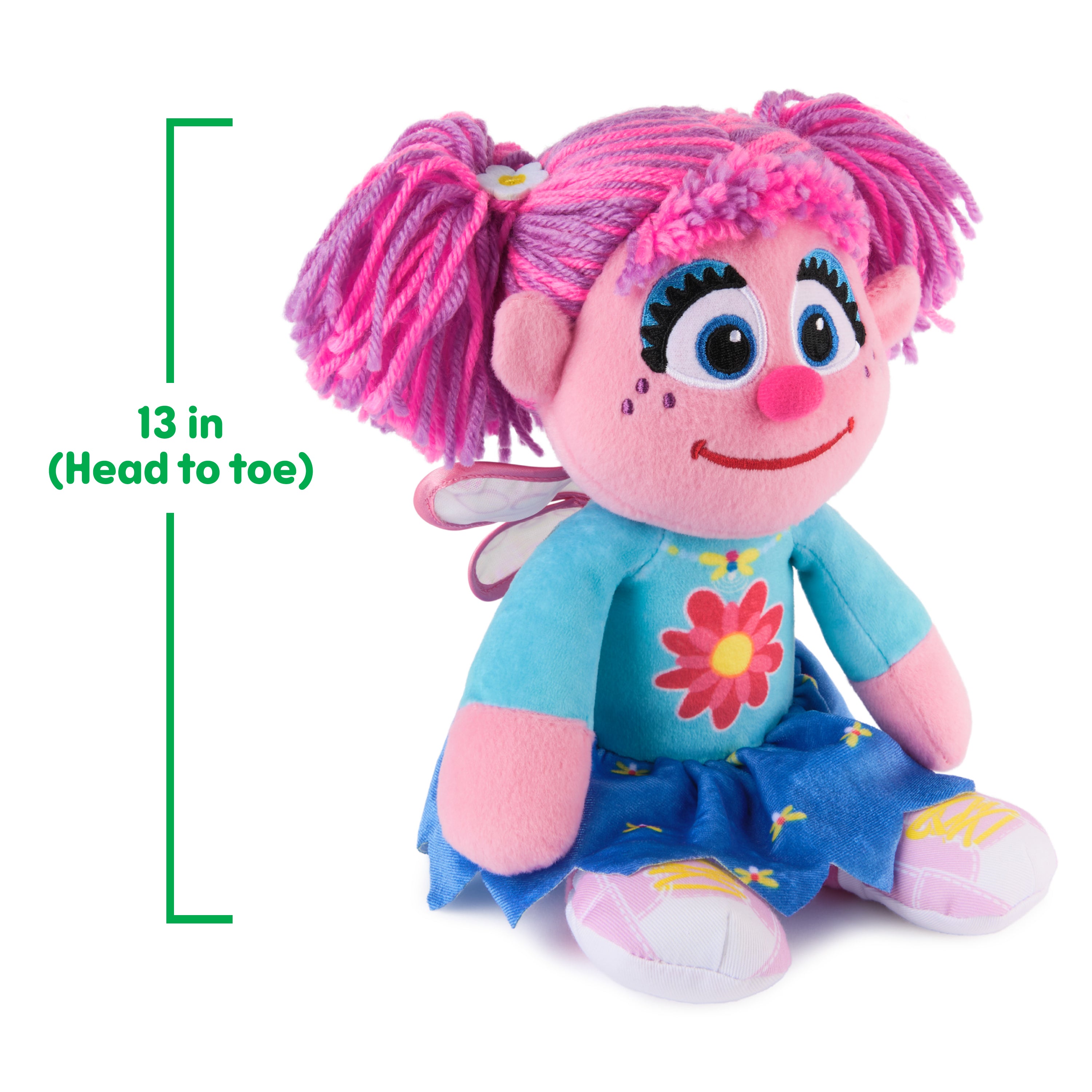 GUND Sesame Street Official Abby Cadabby Take Along Buddy Plush, Plush Muppet, Premium Plush Toy for Ages 1 & Up, Pink, 13”