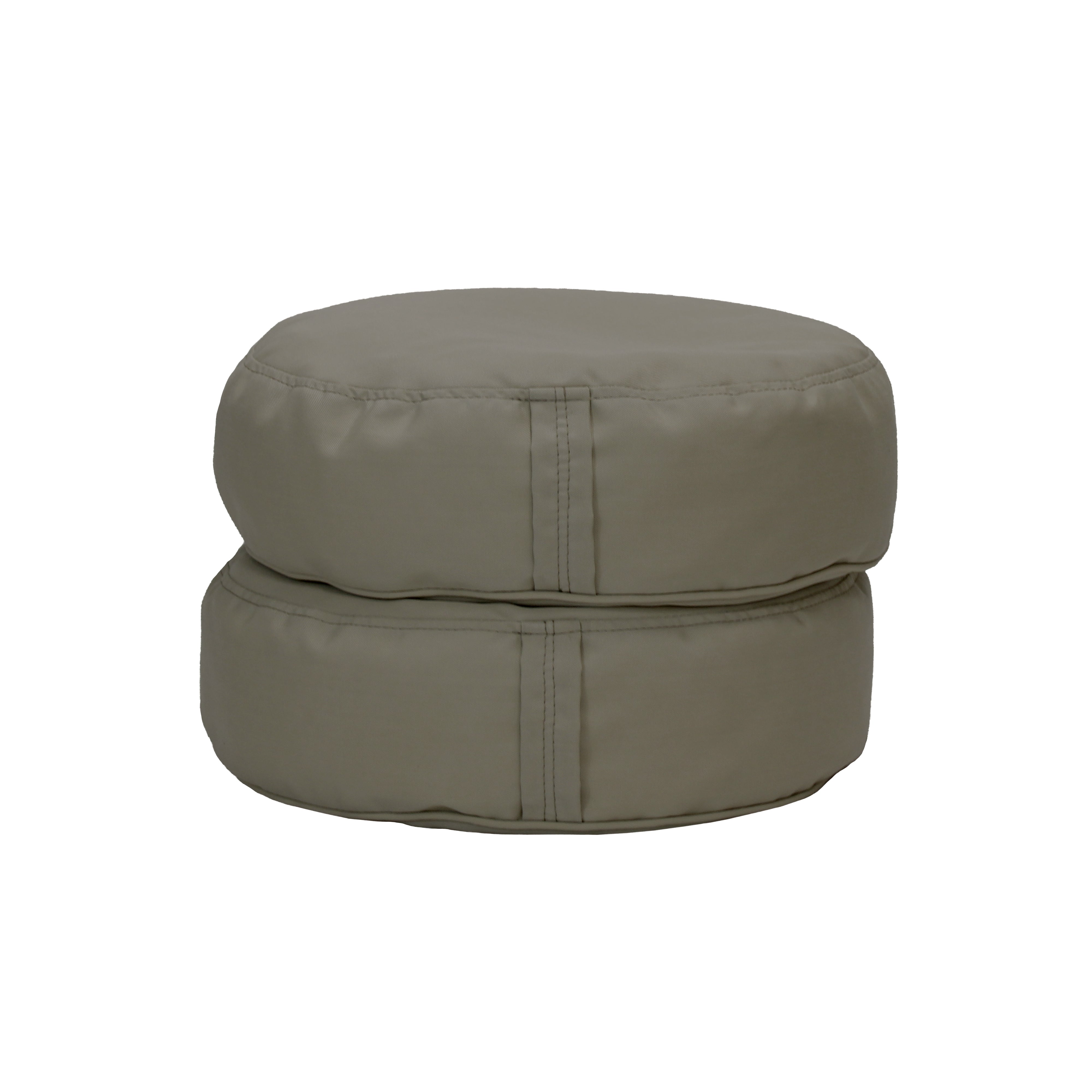 Element 16" Round Bean Cushions, 2-Piece - Gray