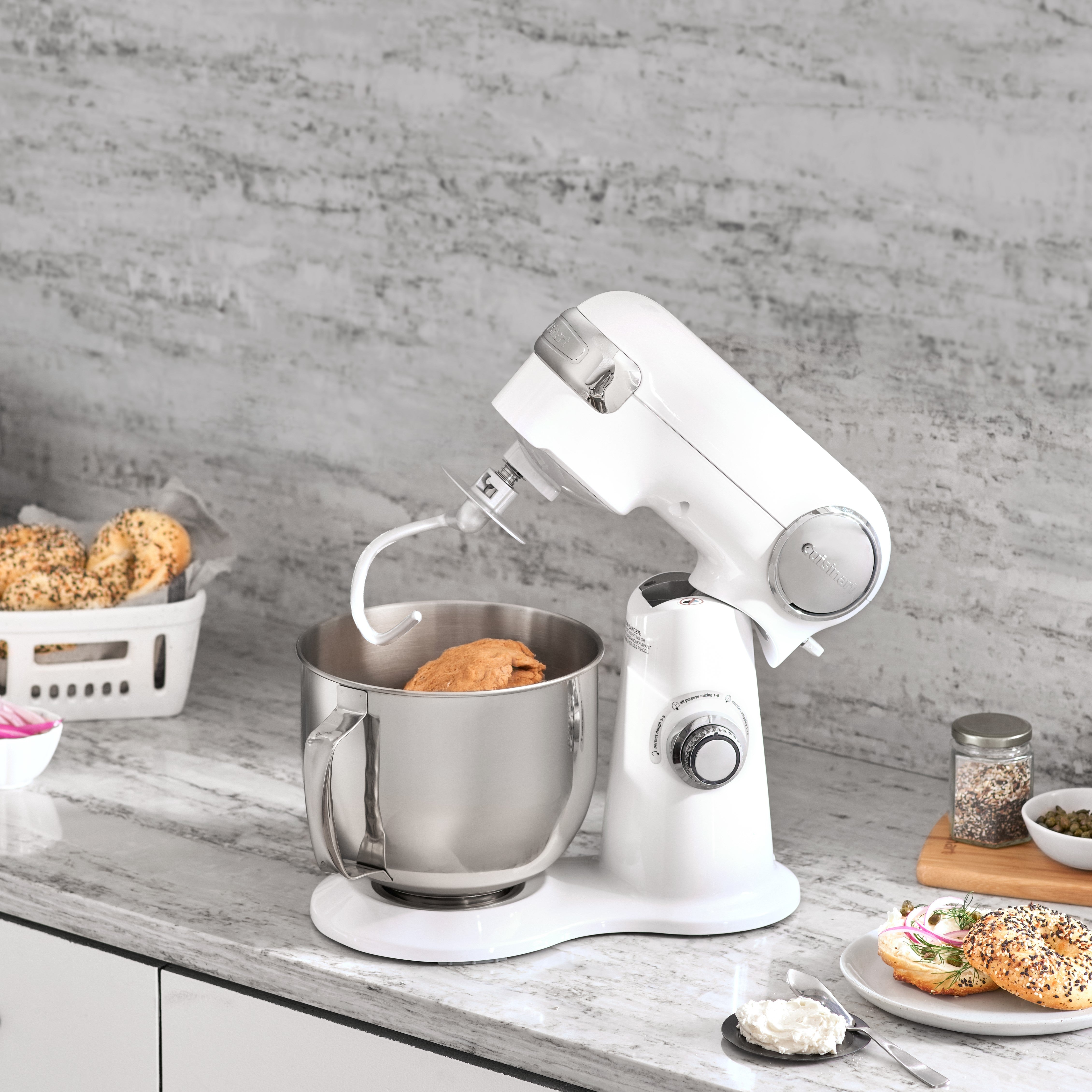 Precision Master 5.5-Quart Stand Mixer - White Linen