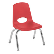 10" Stack Chair with Swivel Glides - Red