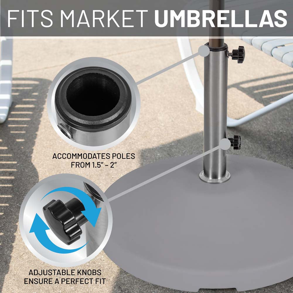 Fillabe Free Standing Commercial Umbrella Base (Grey)