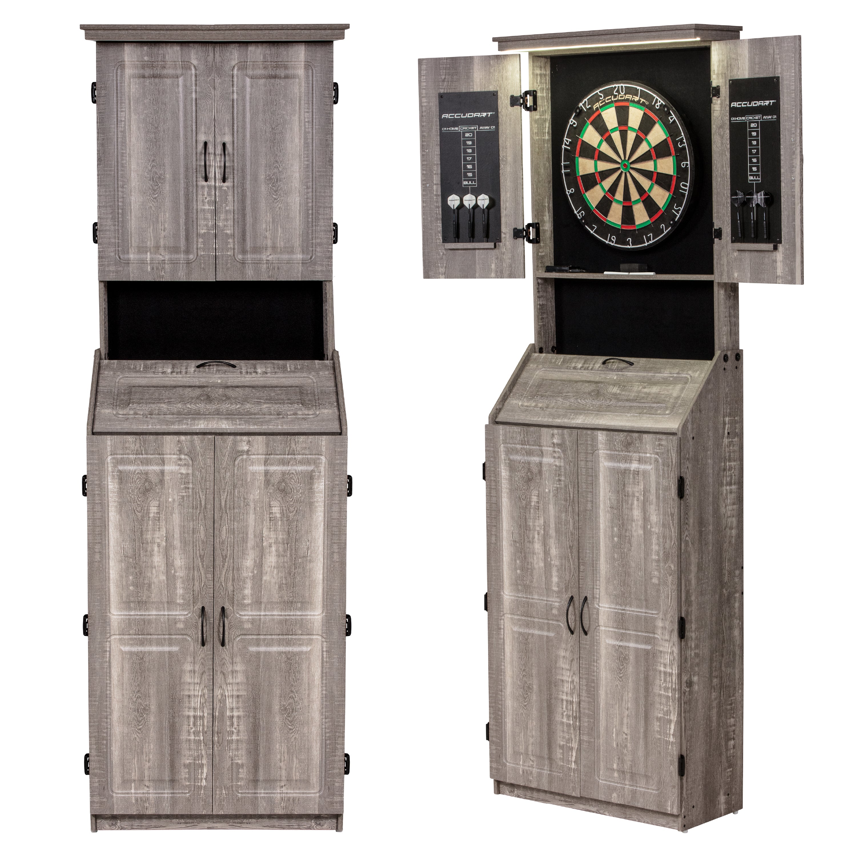 Accudart LED Standing Bristle Cabinet