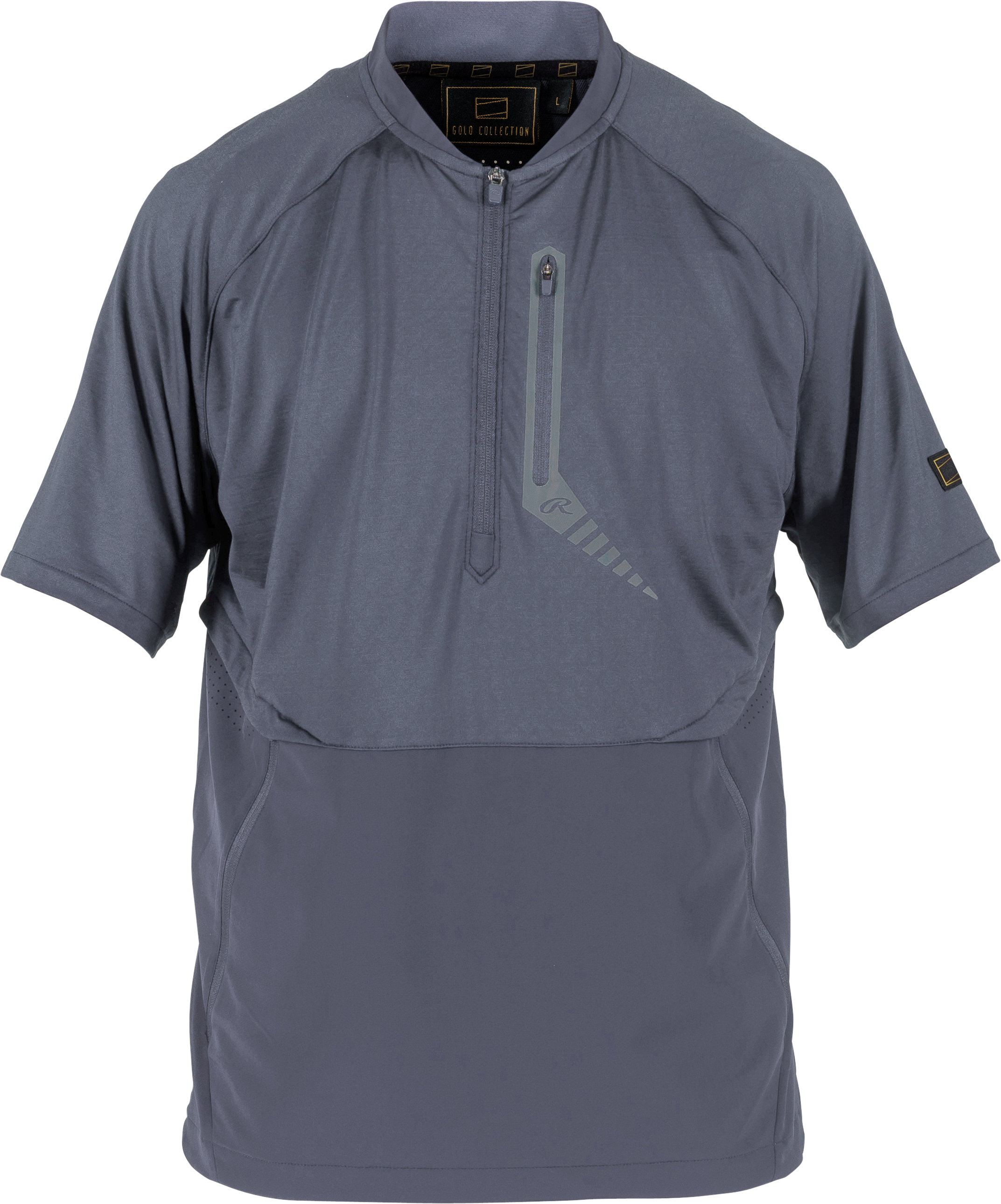 Rawlings Adult Gold Collection Short Sleeve Jacket - Small - Blue Gray