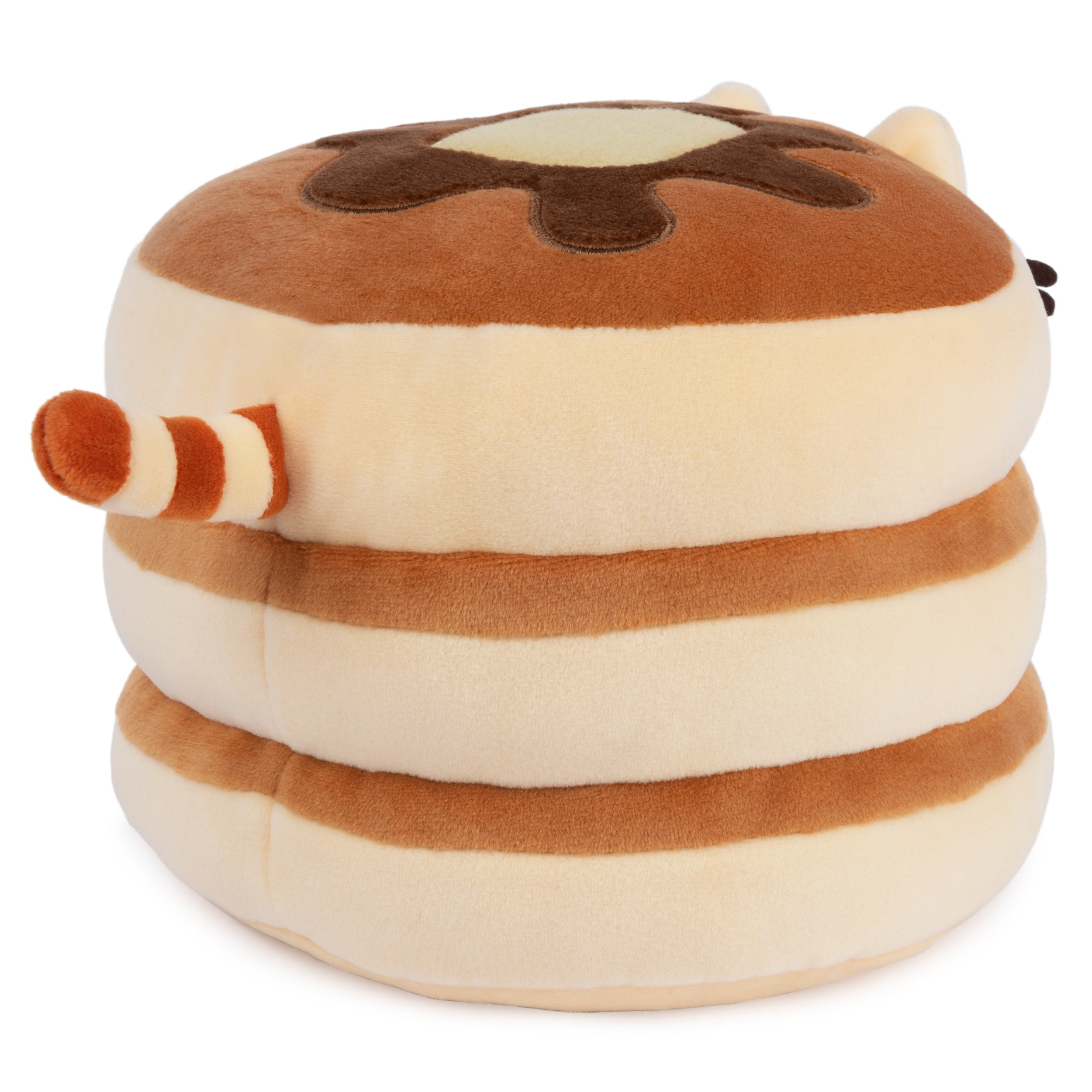 GUND Pusheen the Cat Pancake Squisheen Plush, Squishy Toy Stuffed Animal for Ages 8 and Up, Brown, 6”