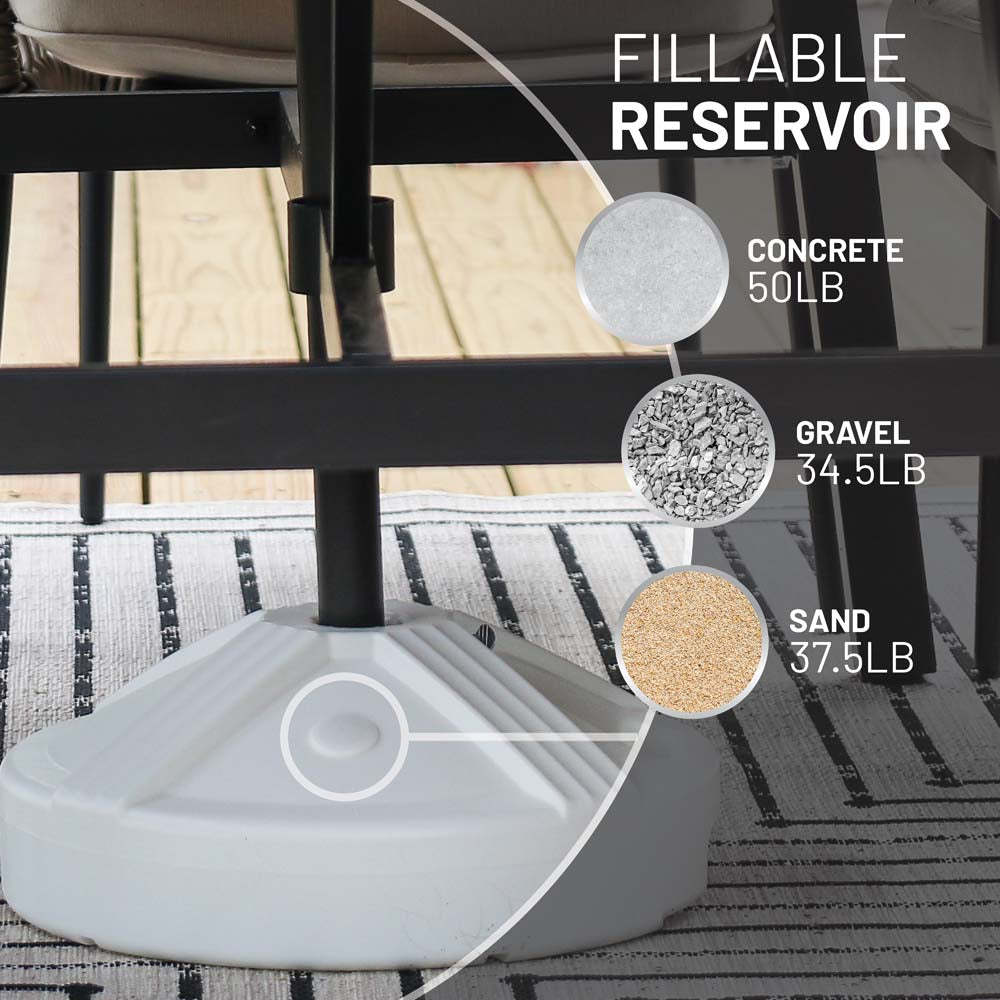 Umbrella Base Empty (White)