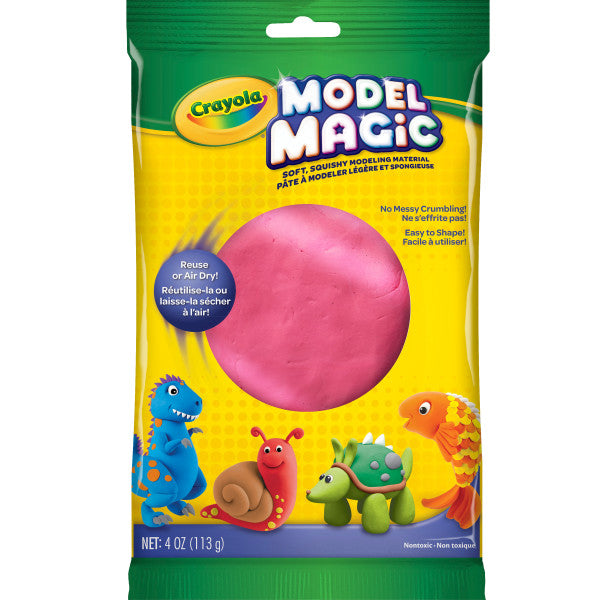 Crayola Model Magic in Raspberry Pink, Modeling Clay Alternative, 4oz