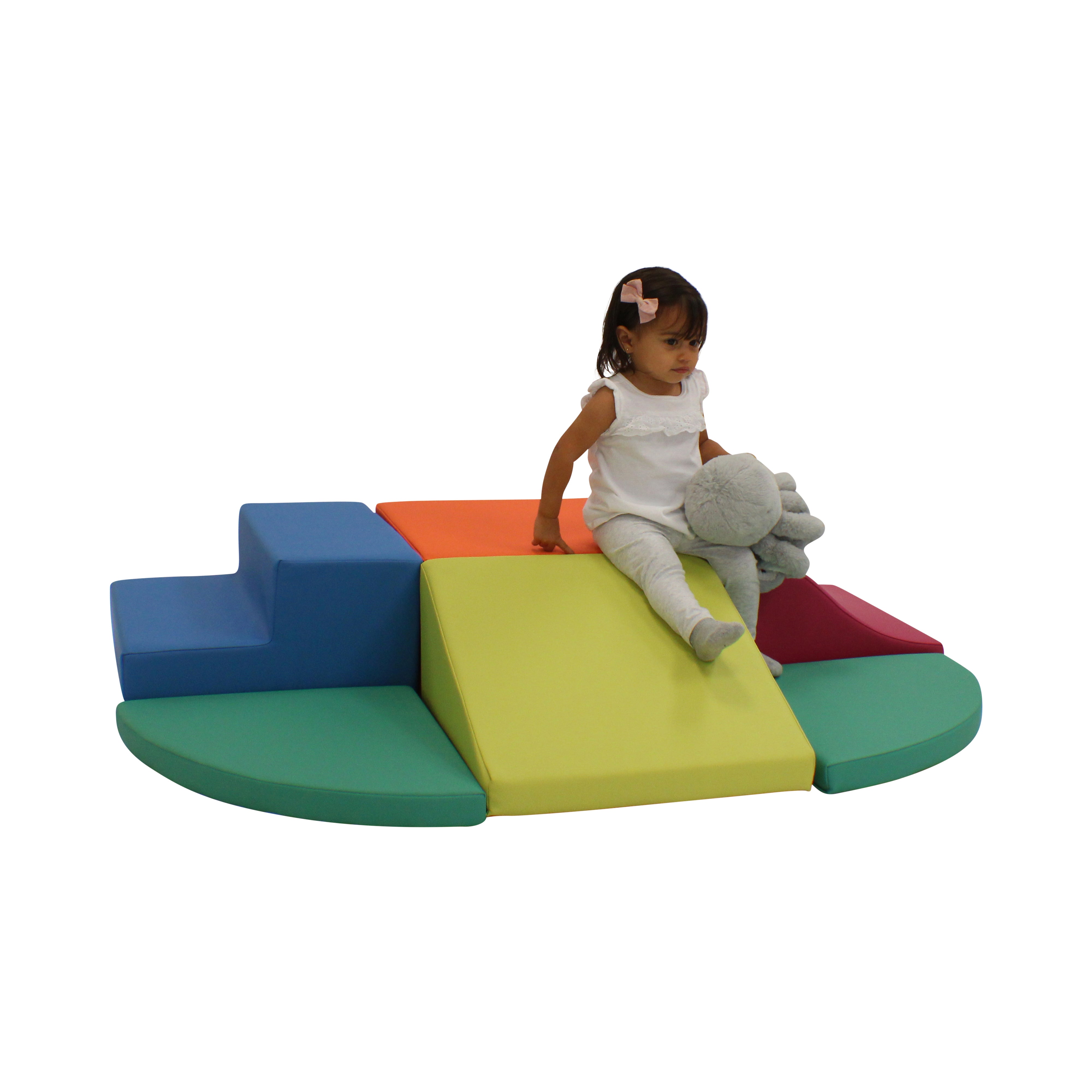 SoftScape Toddler Playtime All Around Climber - Lime/Raspberry