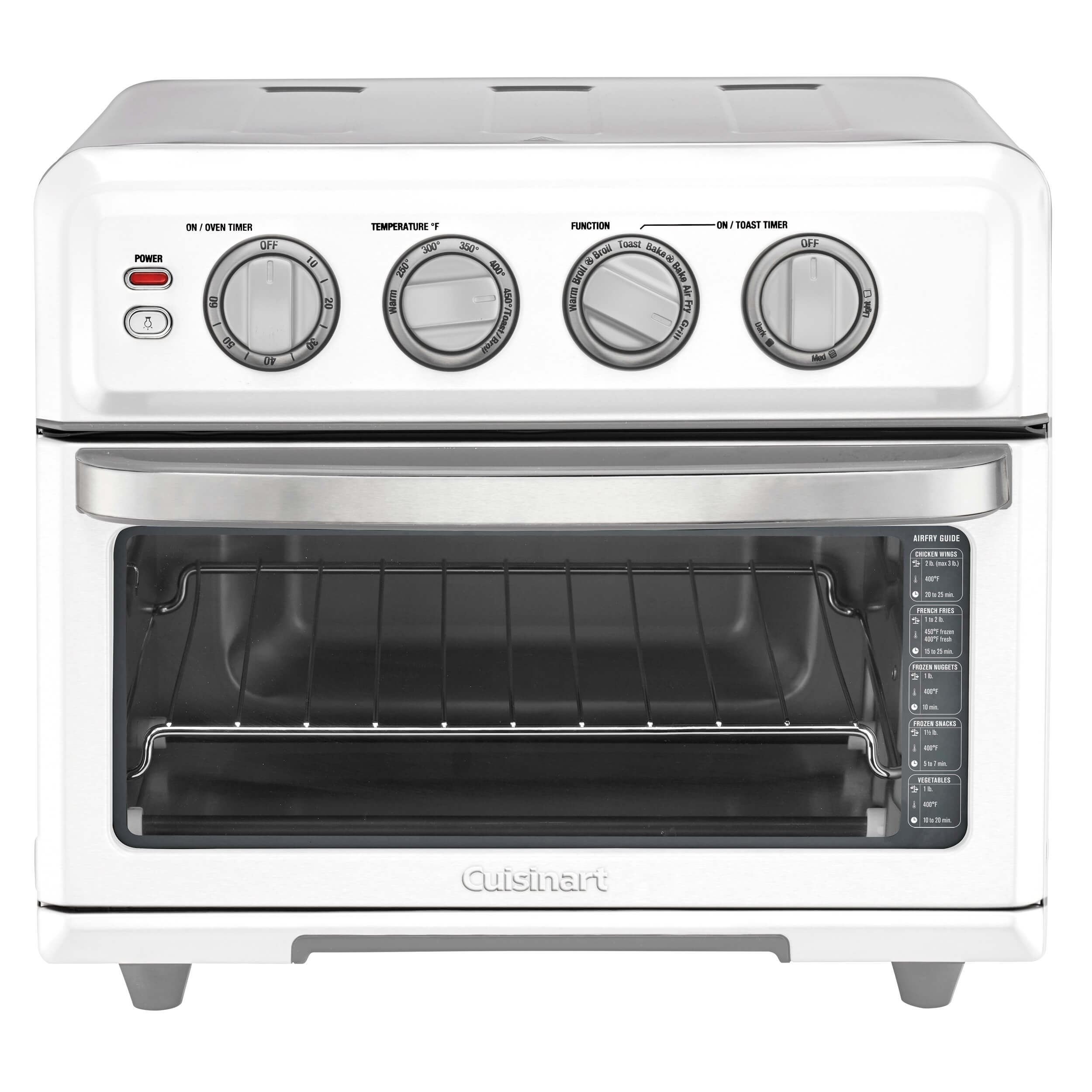Air Fryer Toaster Oven with Grill - White