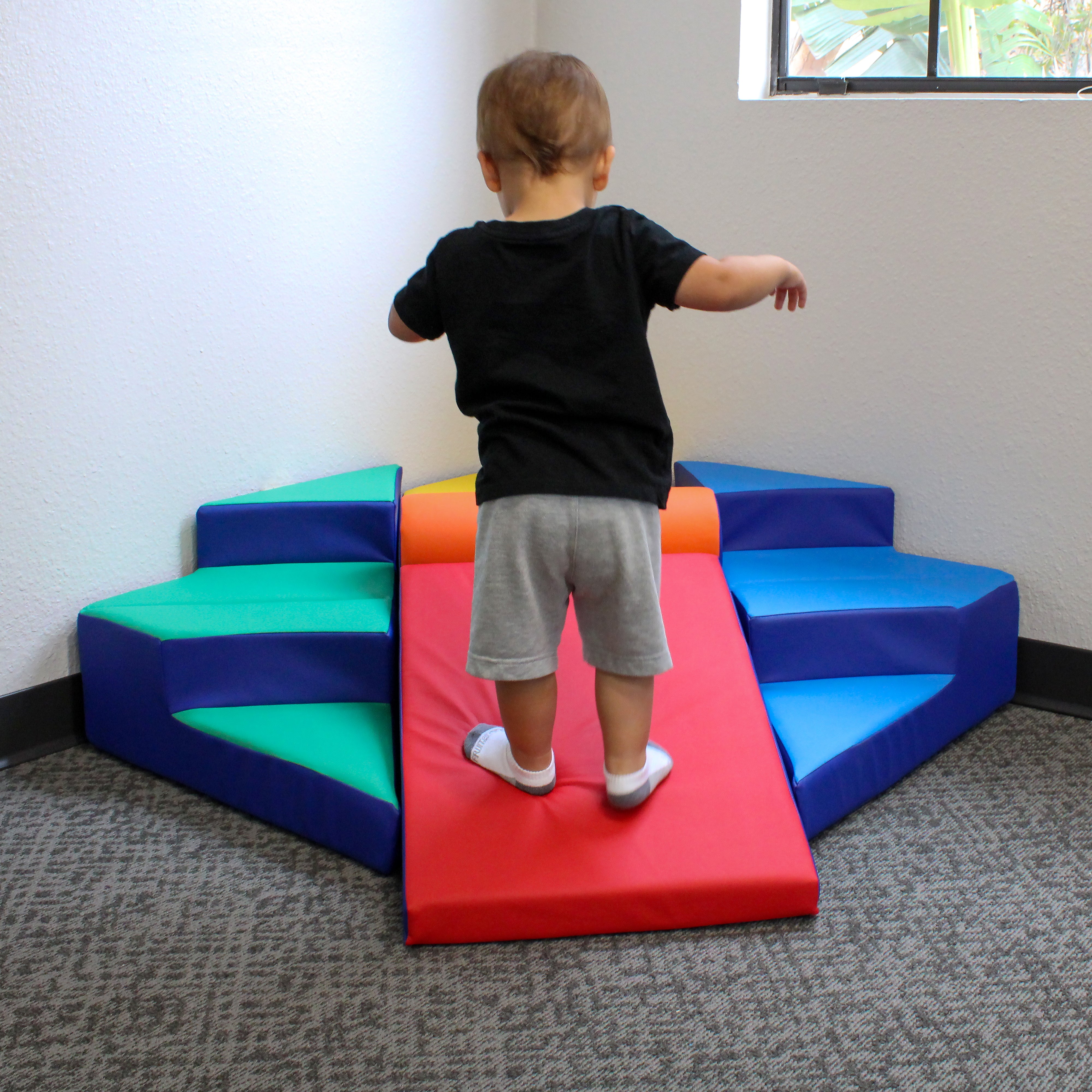 SoftScape Step Up and Slide Corner Climber - Assorted