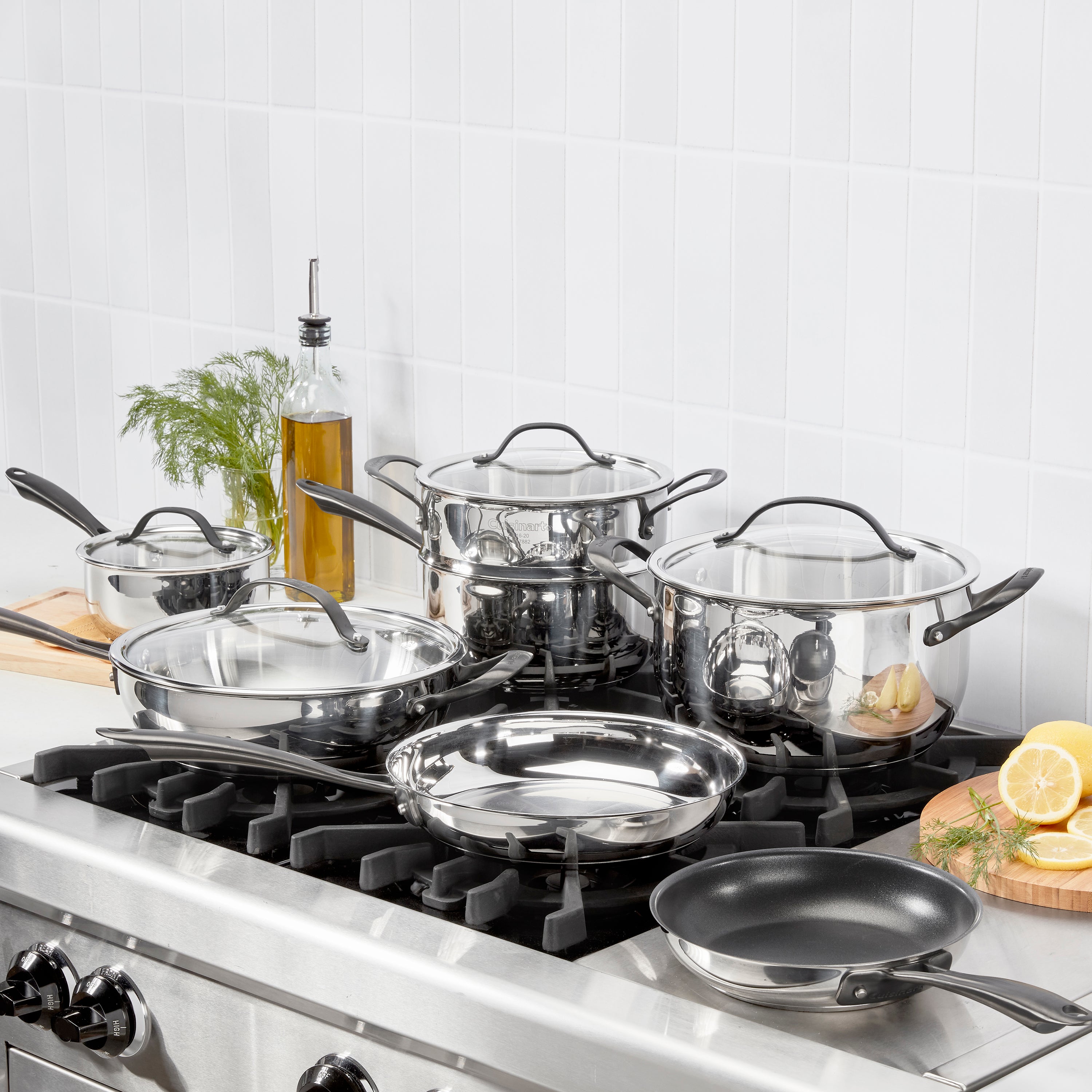 Radiant Pro Stainless with Brushed Titanium Finish 11-Pc Set