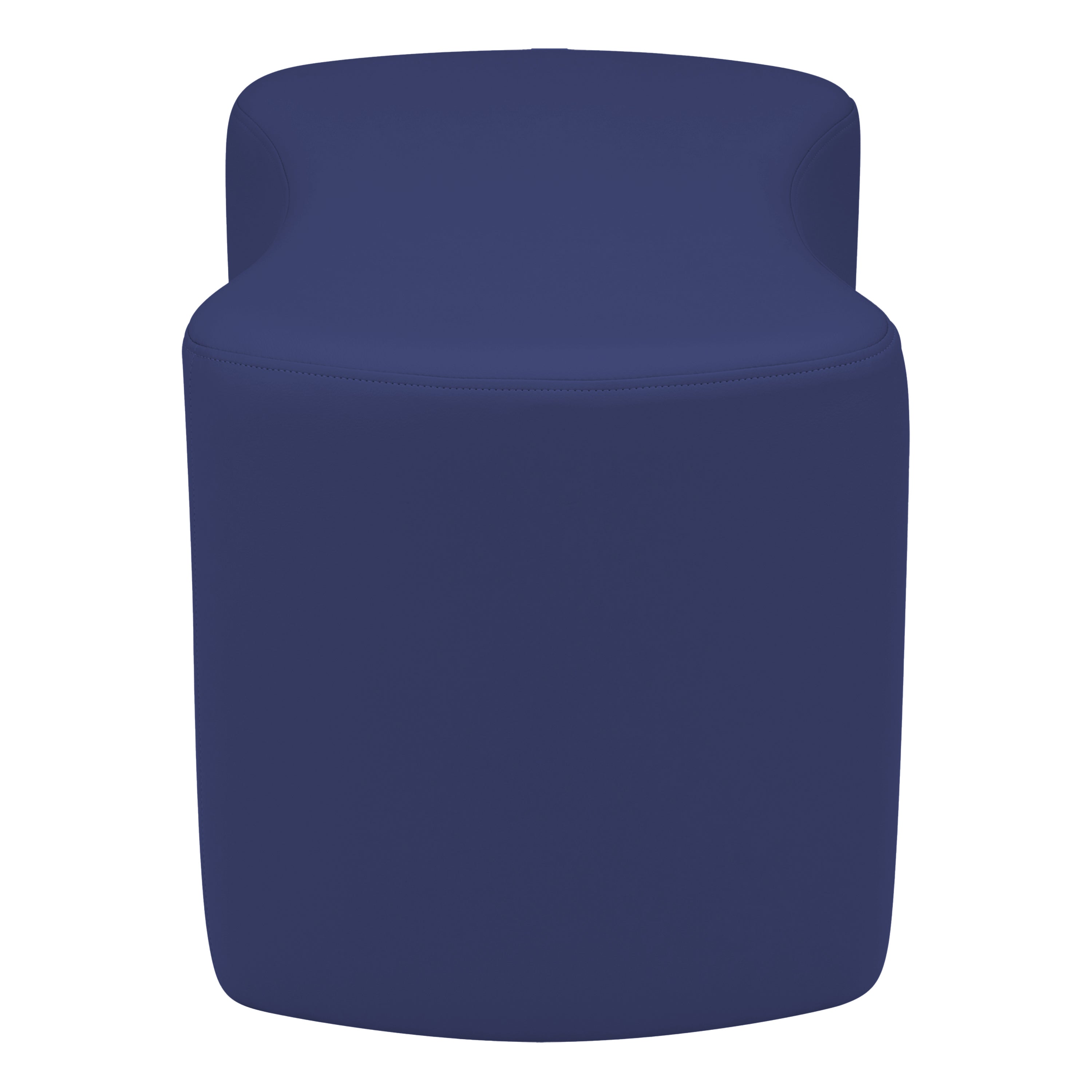 Pro Series Upholstered Bowtie Ottoman 18" Height - Navy