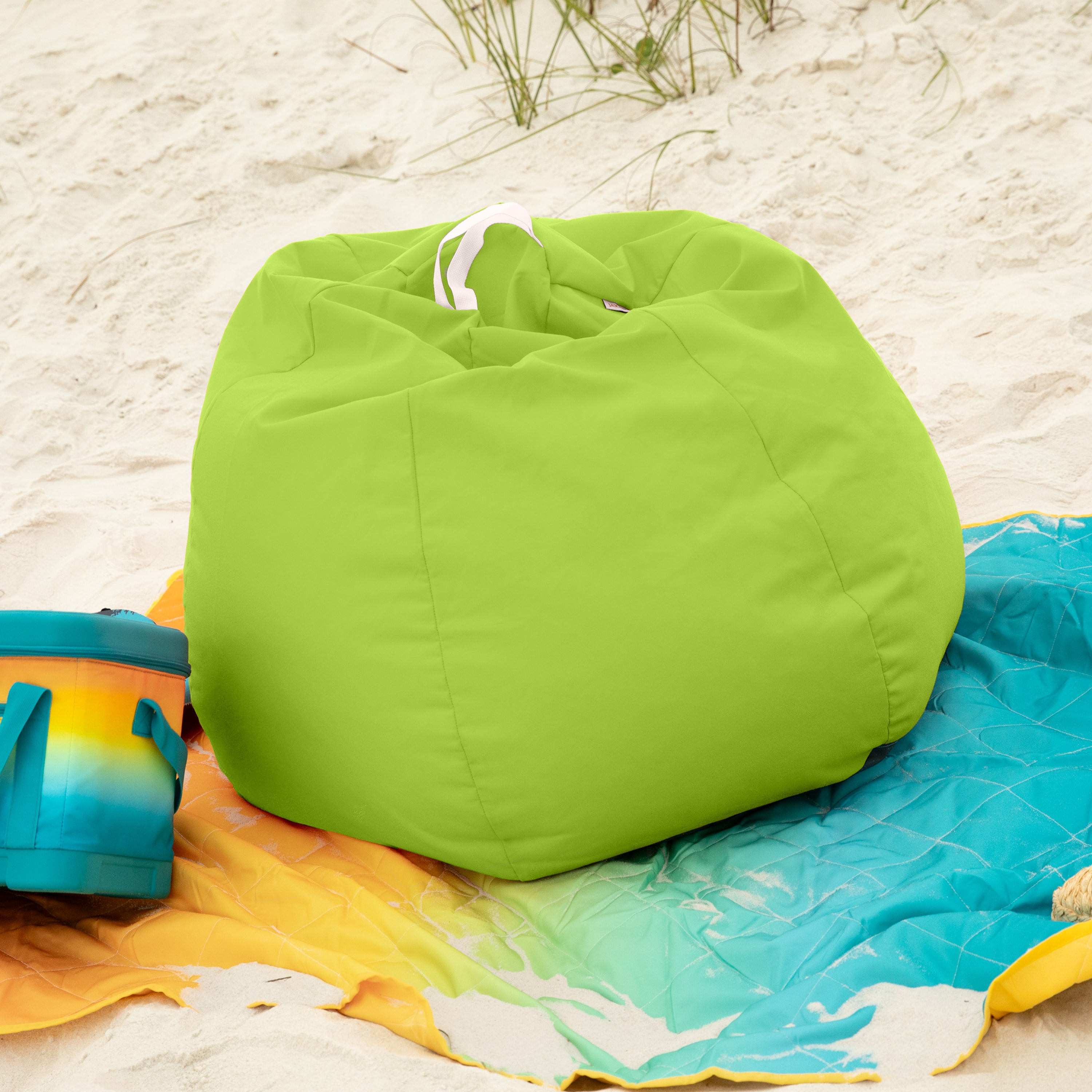 Jaxx Kiss Bean Bag Chair | Casual Poolside & Patio Seating | Sunbrella, Lime