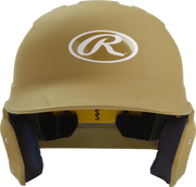Rawlings Mach Matte Senior Baseball Helmet - Vegas Gold