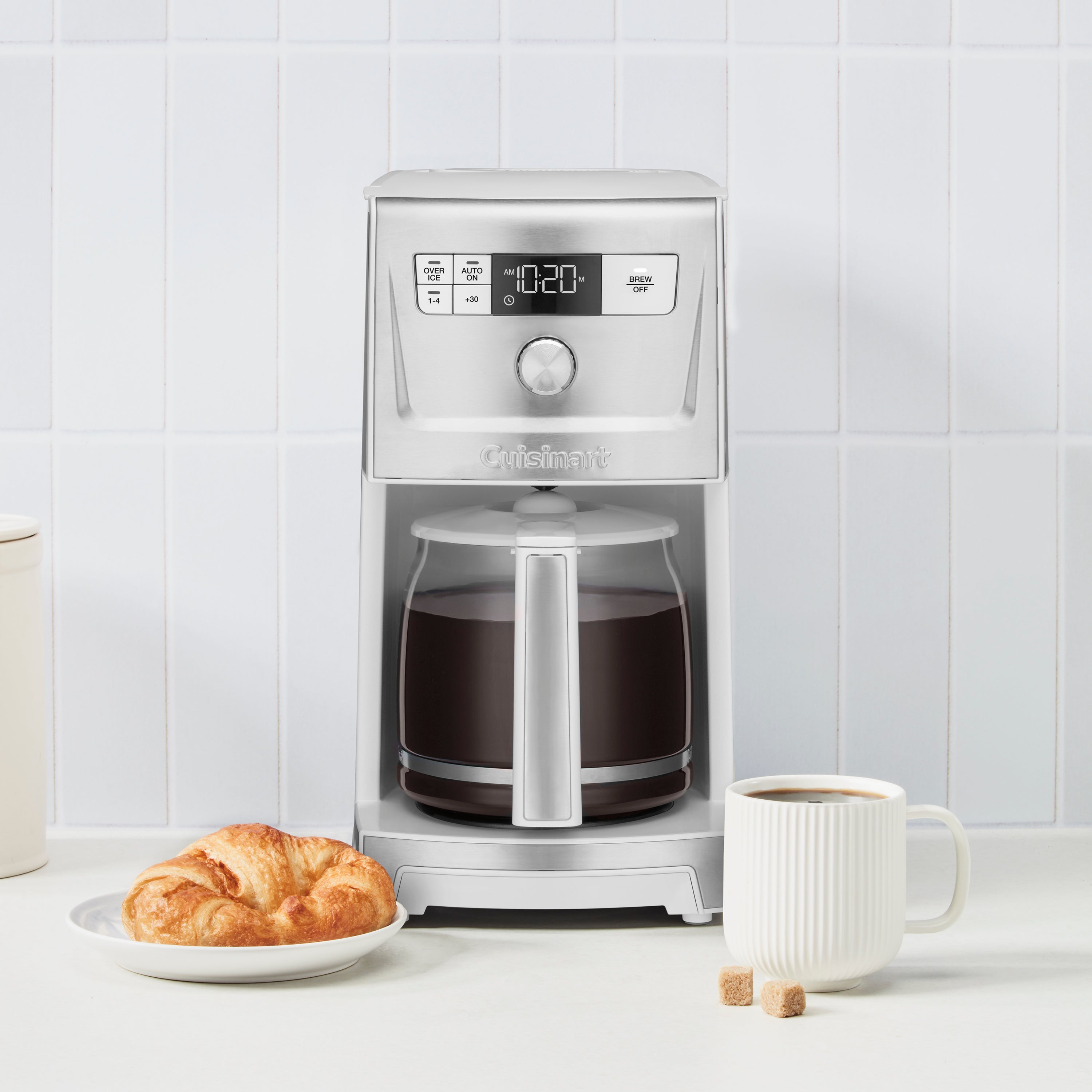 14-Cup PerfecTemp® 14-Cup Coffee Maker with Over Ice - White/Stainless