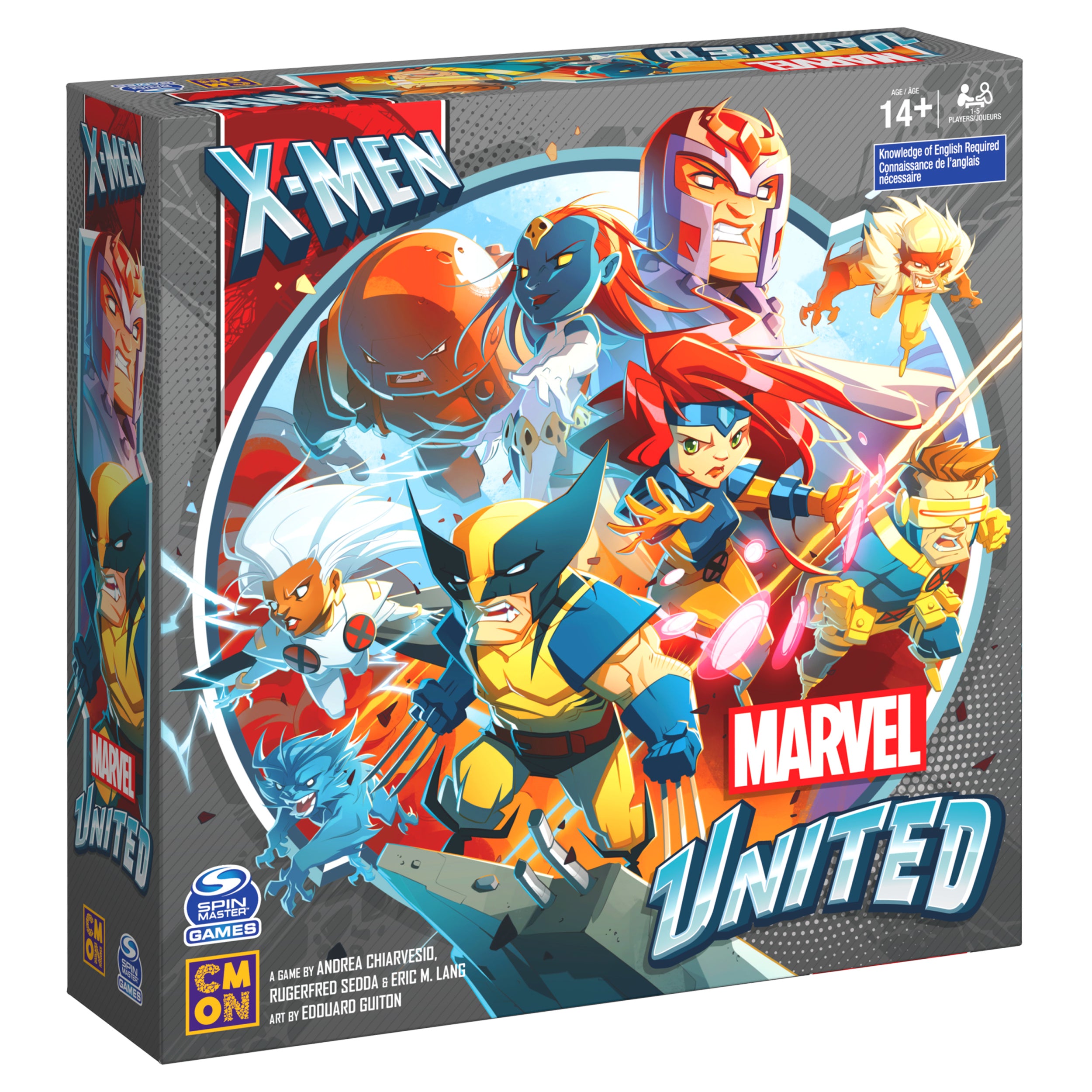 Spin Master Games, Marvel United: X-Men, Strategy Board Game, Includes Collectible Figurines, for Fans of Marvel Rivals & Action Movie Toys, 1-5 Players, for Adults & Teens Ages 14 & Up