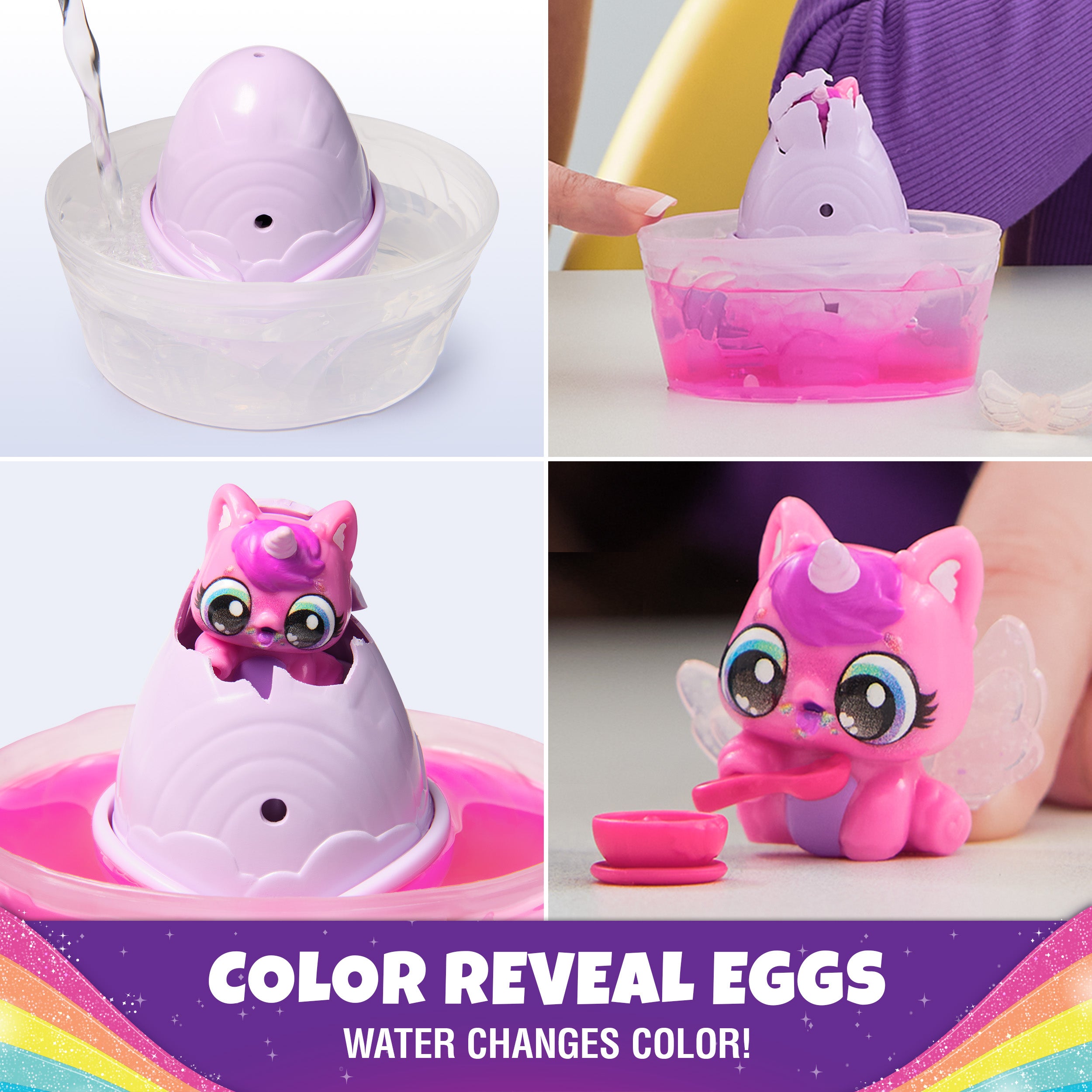 Hatchimals Alive, Rainbow Splash 1-Pack Blind Box Surprise Toy Style May Vary, Color Reveal Egg, Kids Toys for Girls & Boys Ages 3+