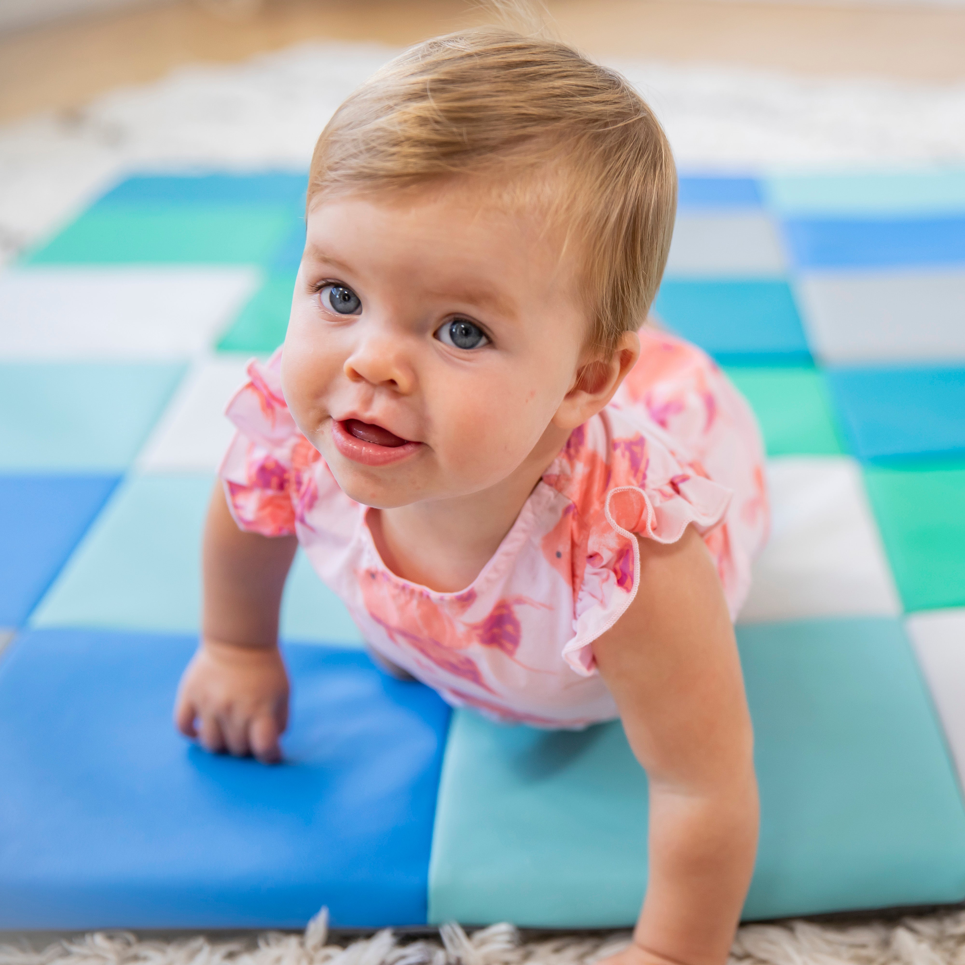 SoftZone Patchwork Toddler Activity Mat - Contemporary