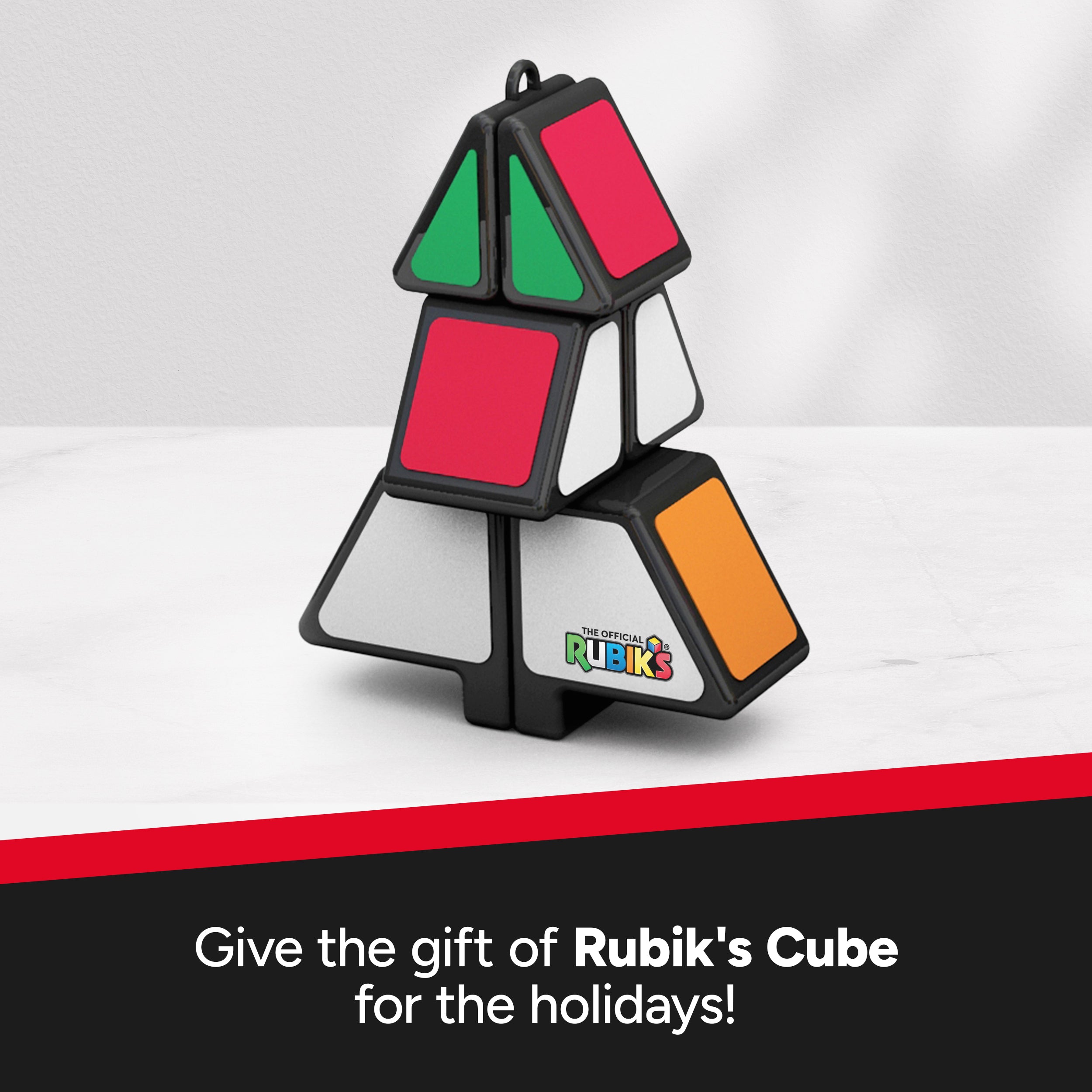 Rubik’s Cube, Christmas Tree Festive Novelty Cube and Problem-Solving Puzzle, Christmas Bauble Decorations
