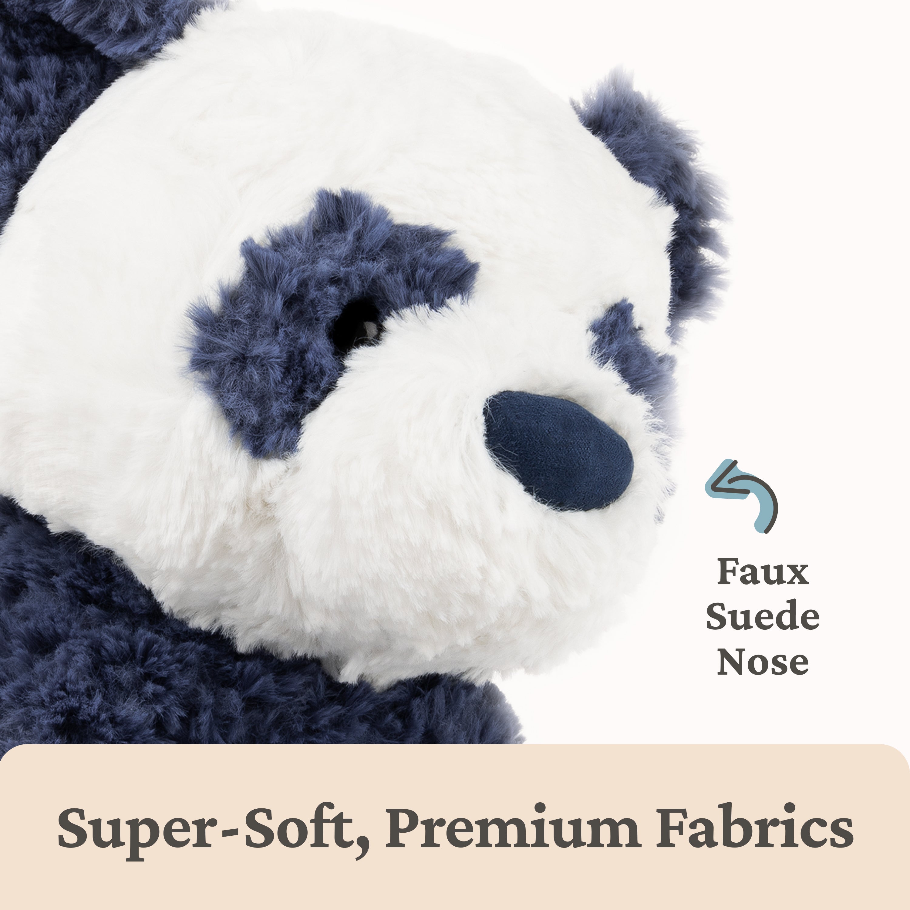 GUND Cozys Collection Panda, Panda Bear Stuffed Animal, Plush Toy for Ages 1 and Up, Navy Blue, 10”
