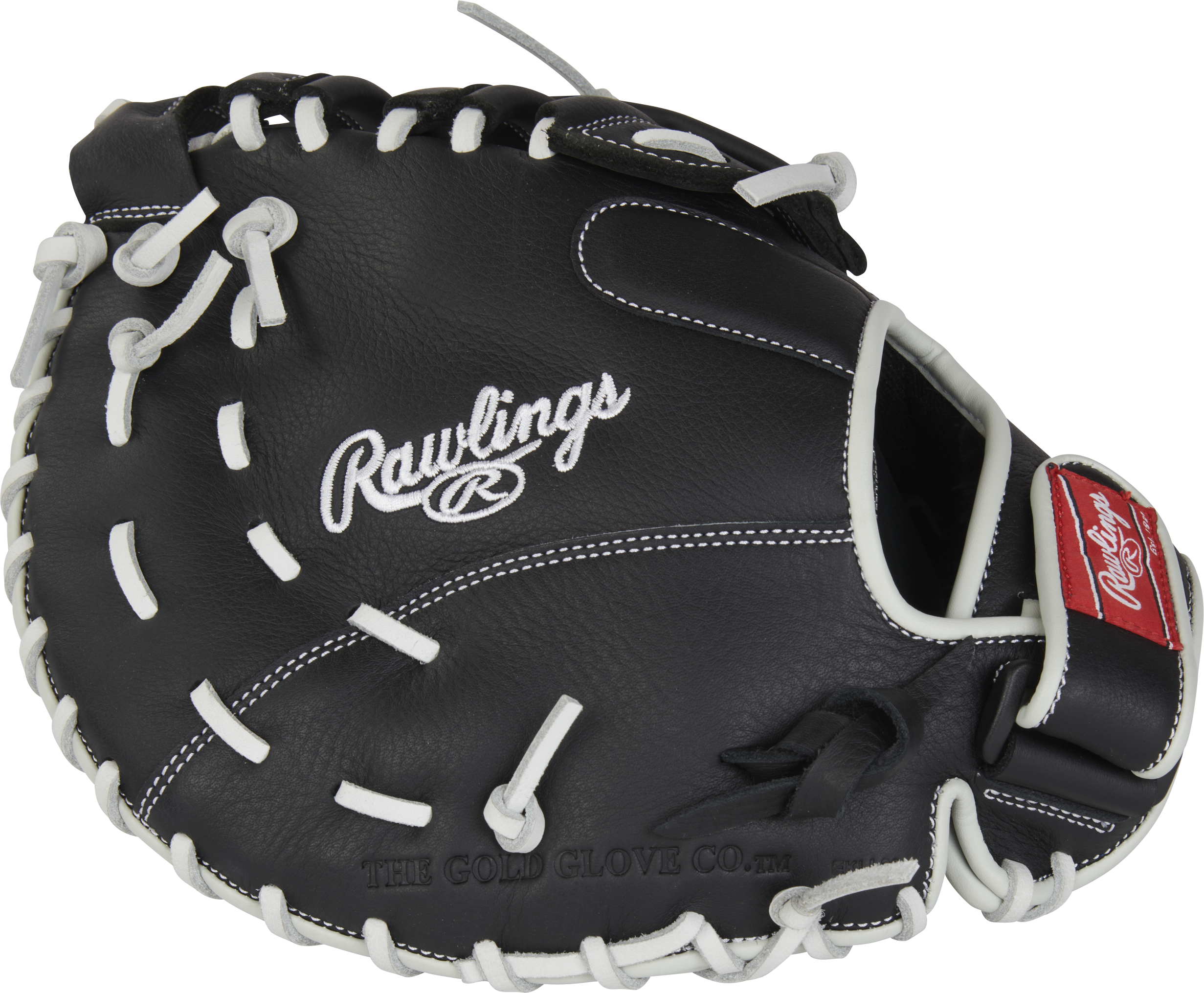 Rawlings Shut Out Series First Base Mitt 12-Inch Softball Glove - Right Hand Thrower - Black
