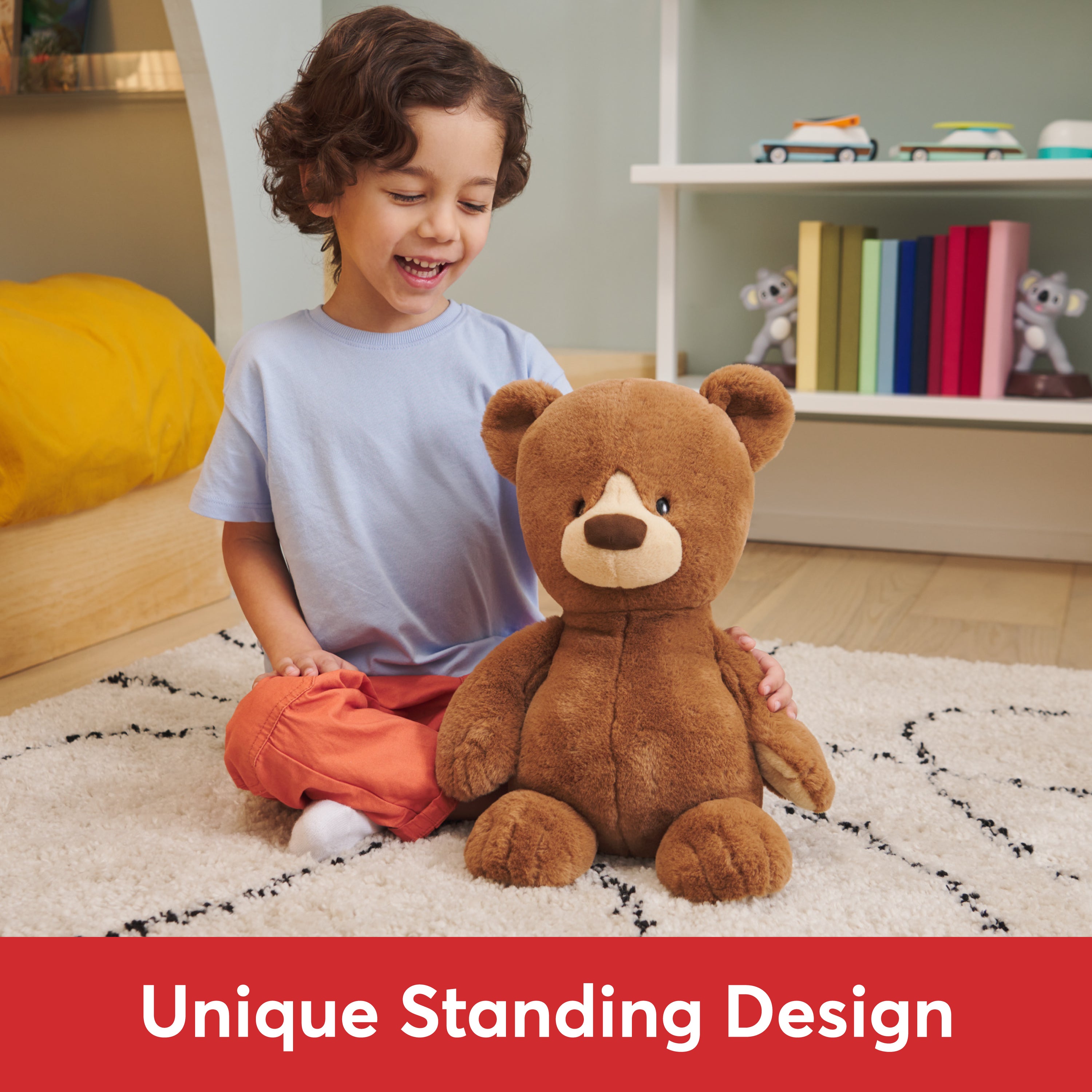 GUND Knox Teddy Bear, Premium Stuffed Animal for Ages 1 and Up, Brown/Cream, 12”