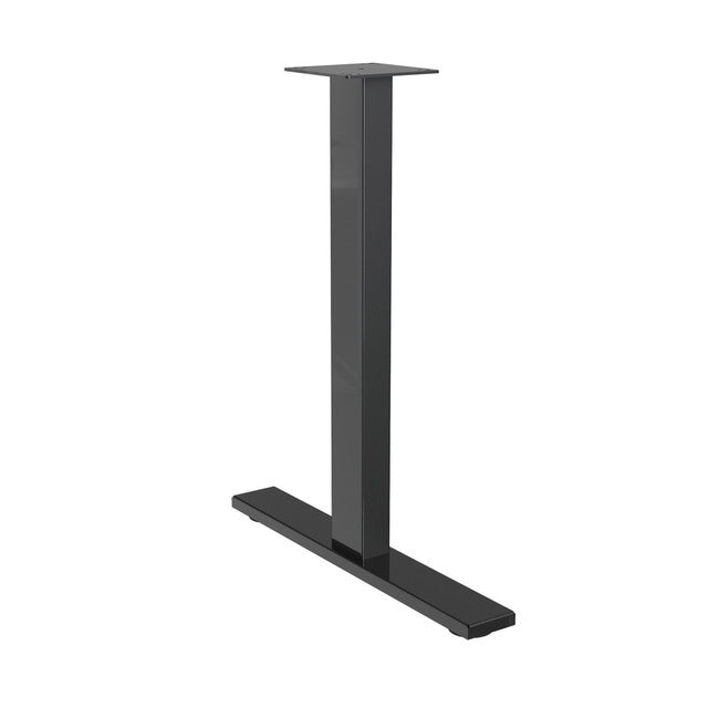 OfficeSource Conference/Multi-Purpose Flat Base T Leg - For 24"D Tops - Set of 2 - Black