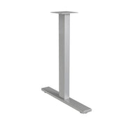 OfficeSource Conference/Multi-Purpose Flat Base T Leg - For 24"D Tops- Set of 2 - Silver