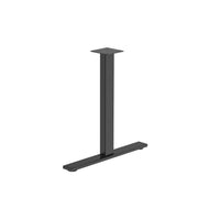 OfficeSource Conference/Multi-Purpose Flat Base T Leg - For 30"D Tops- Set of 2 - Black