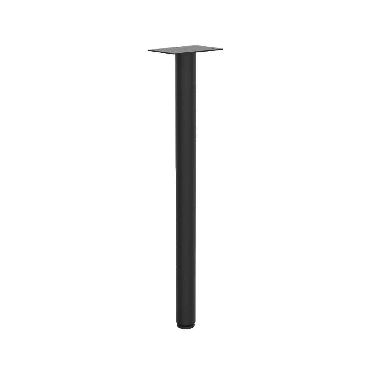 OfficeSource Training Tables Post Leg with Glides - Set of 2 - Black