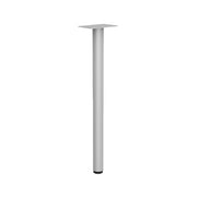 OfficeSource Training Tables Post Leg with Glides - Set of 2 - Silver
