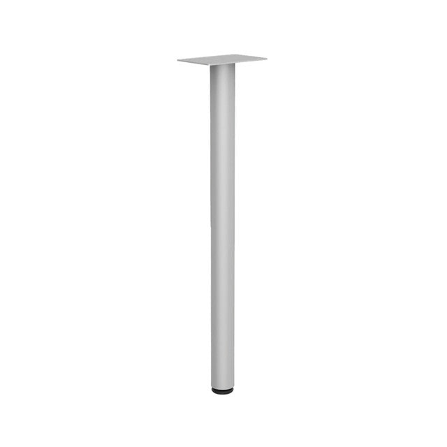 OfficeSource Training Tables Post Leg with Glides - Set of 2 - Silver