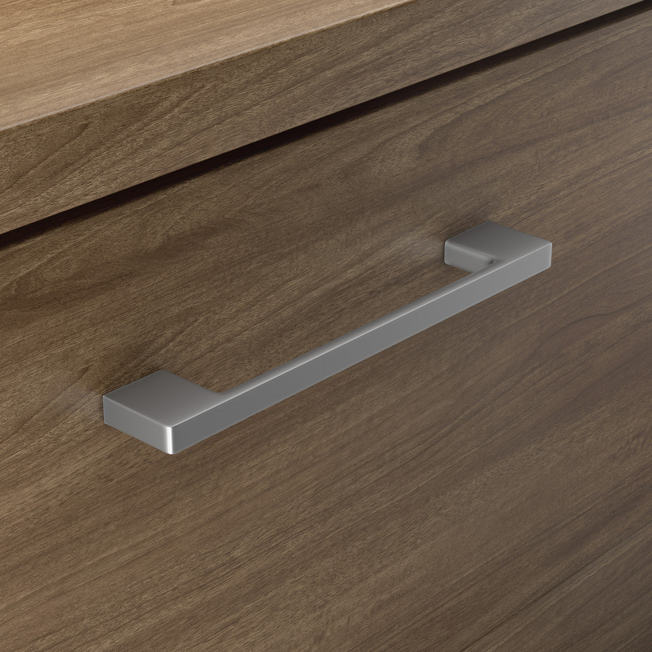 OfficeSource Laminate Rectangular Drawer Pull - Silver