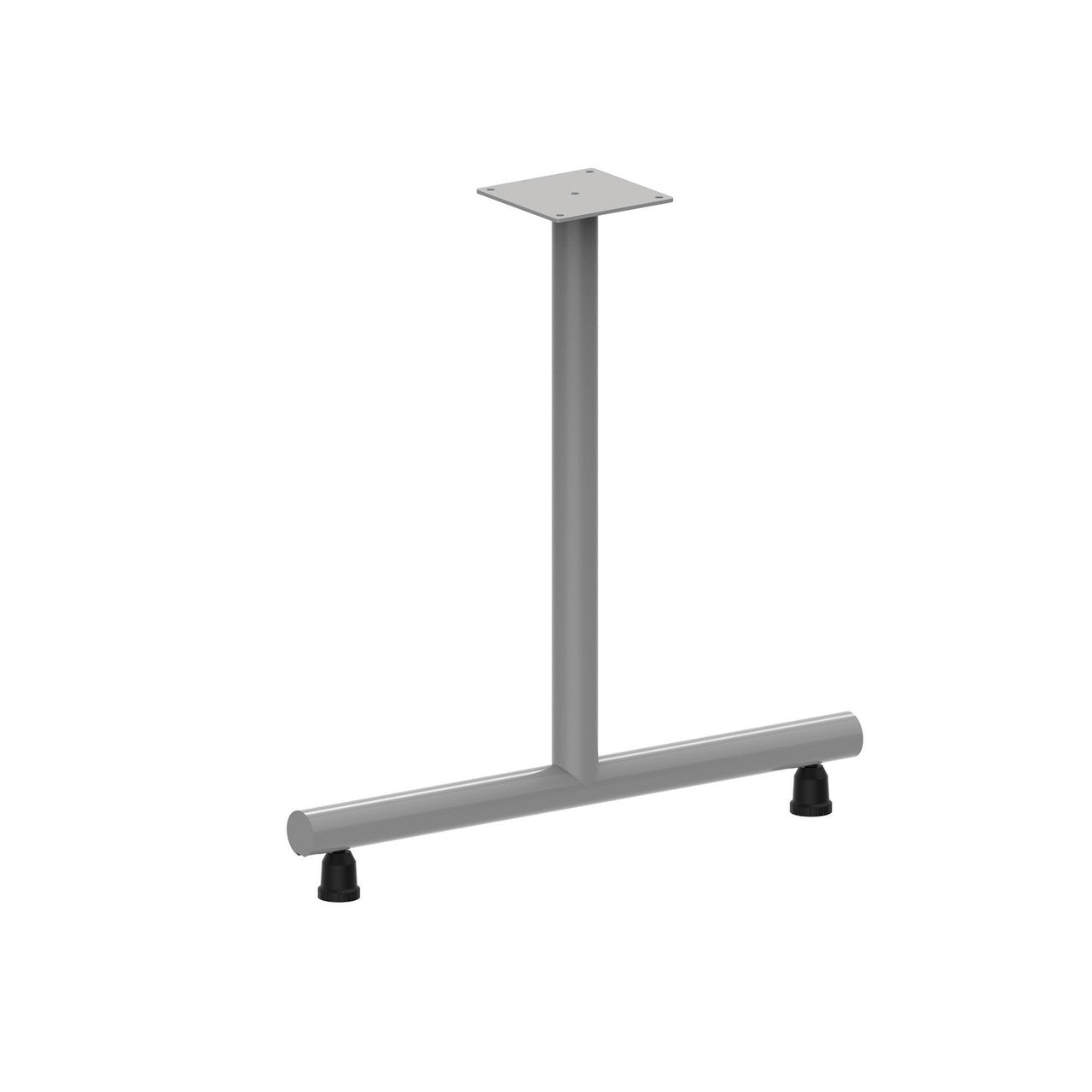 OfficeSource Training Tables 28" High T Leg (For 30" tops) - Silver
