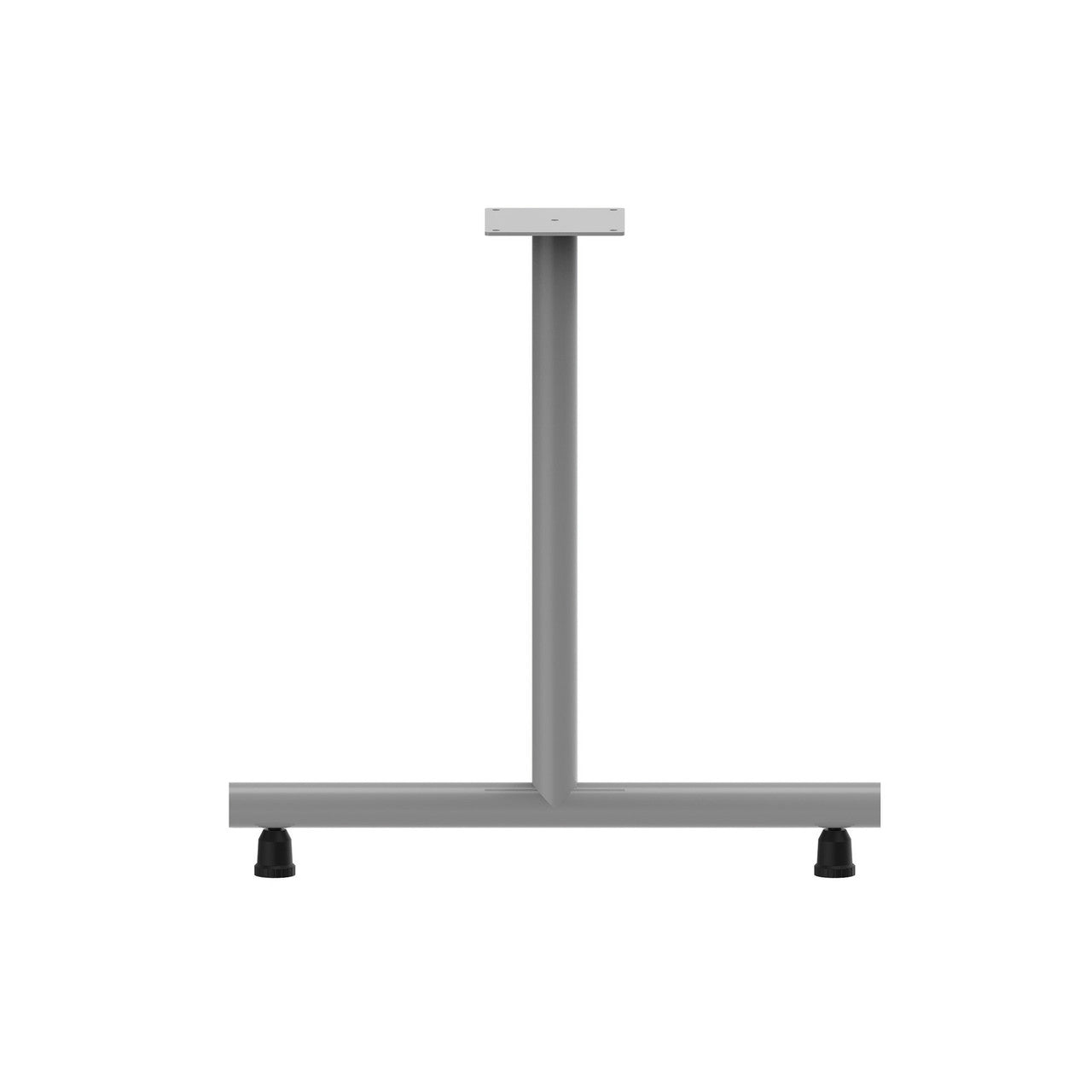 OfficeSource Training Tables 28" High T Leg (For 30" tops) - Silver