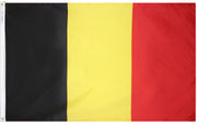 Belgium Flag 4x6 ft. Nylon SolarGuard Nyl-Glo 100% Made in USA to Official United Nations Design Specifications.