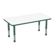 24" x 48" Rectangle Dry-Erase Activity Table with Adjustable Chunky Legs - Whiteboard/Green