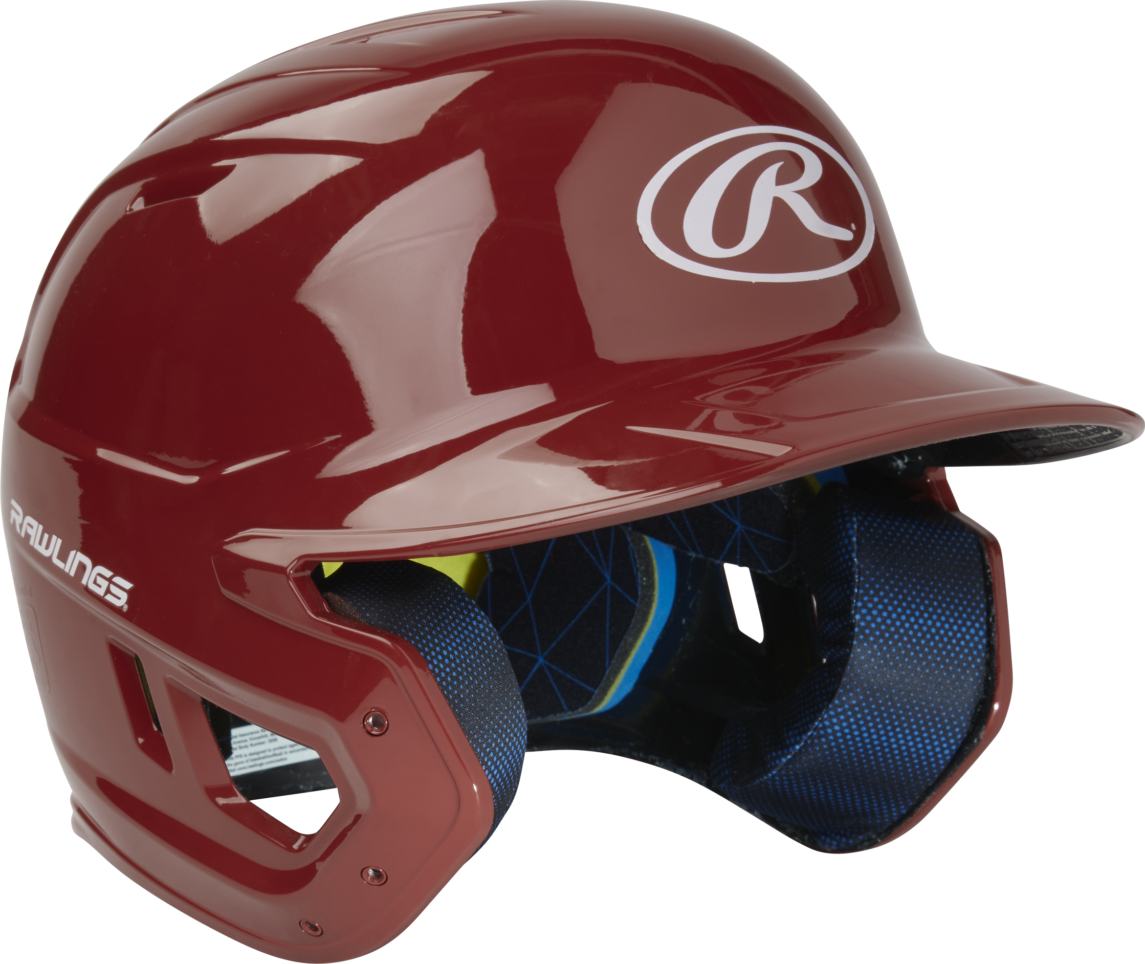 Rawlings Mach Gloss Senior Baseball Helmet - Cardinal