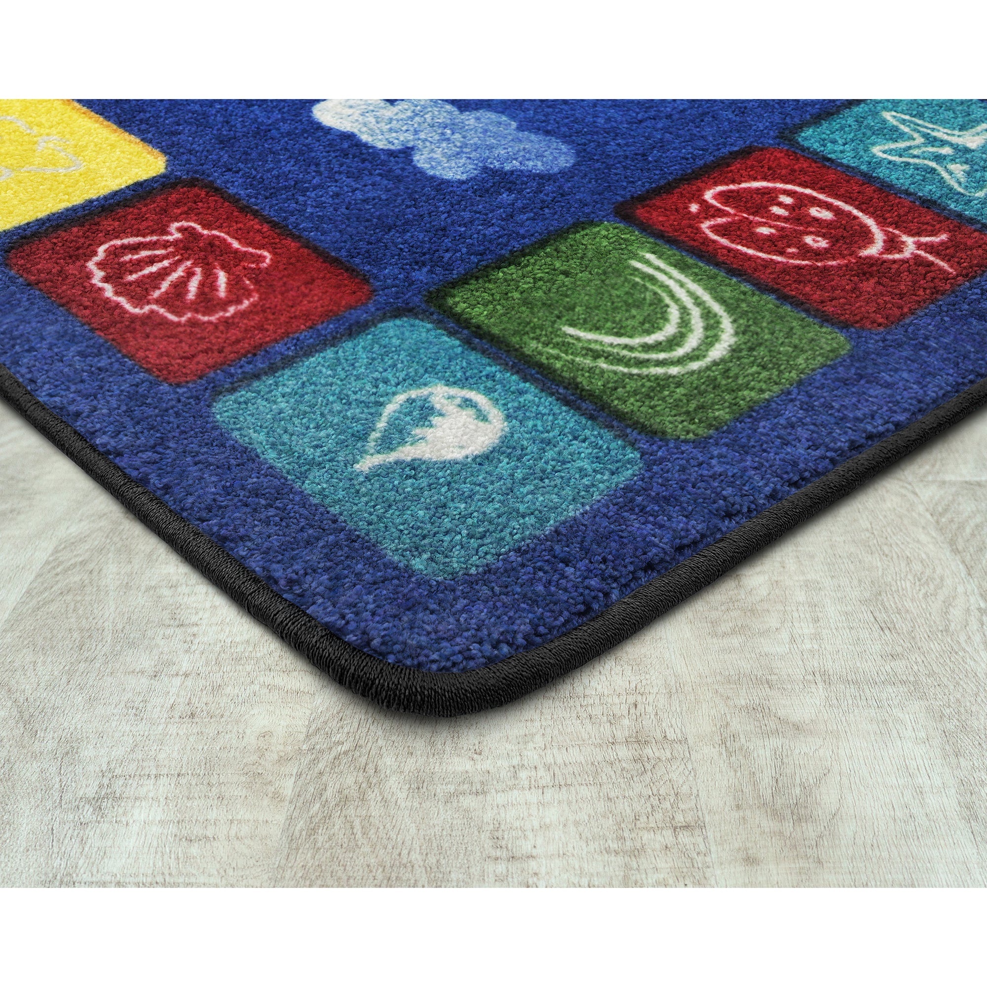 One World 10'9" x 13'2" area rug in color Primary