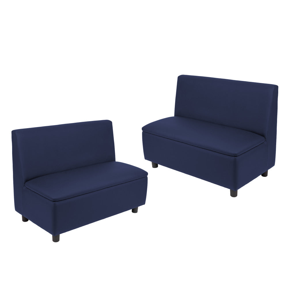 Kid Comfort Collective Modular Sofas, 2-Piece - Navy