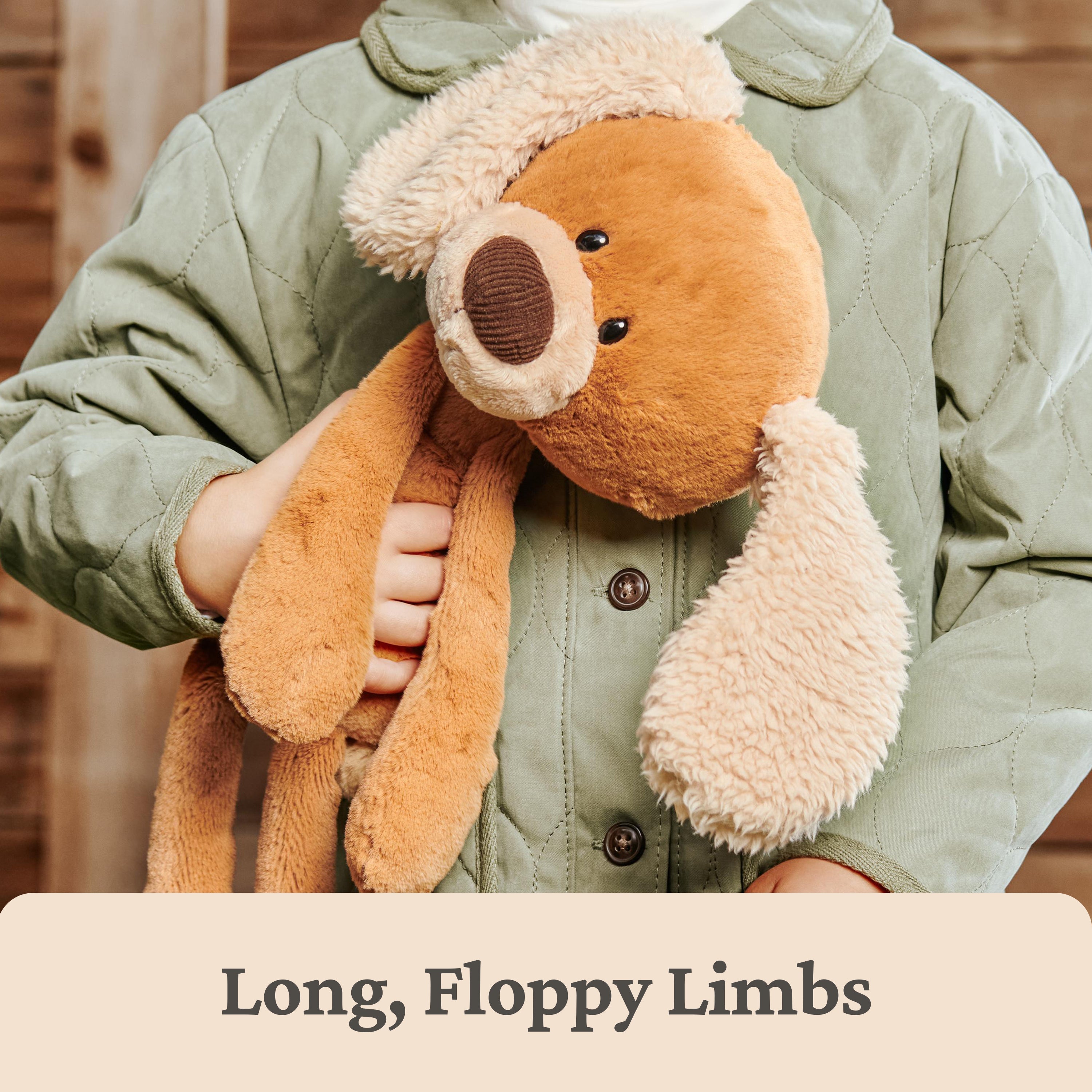 GUND Take-Along Friends, Masi Puppy Dog Plush Stuffed Animal for Ages 1 and Up, Brown/Cream, 15"