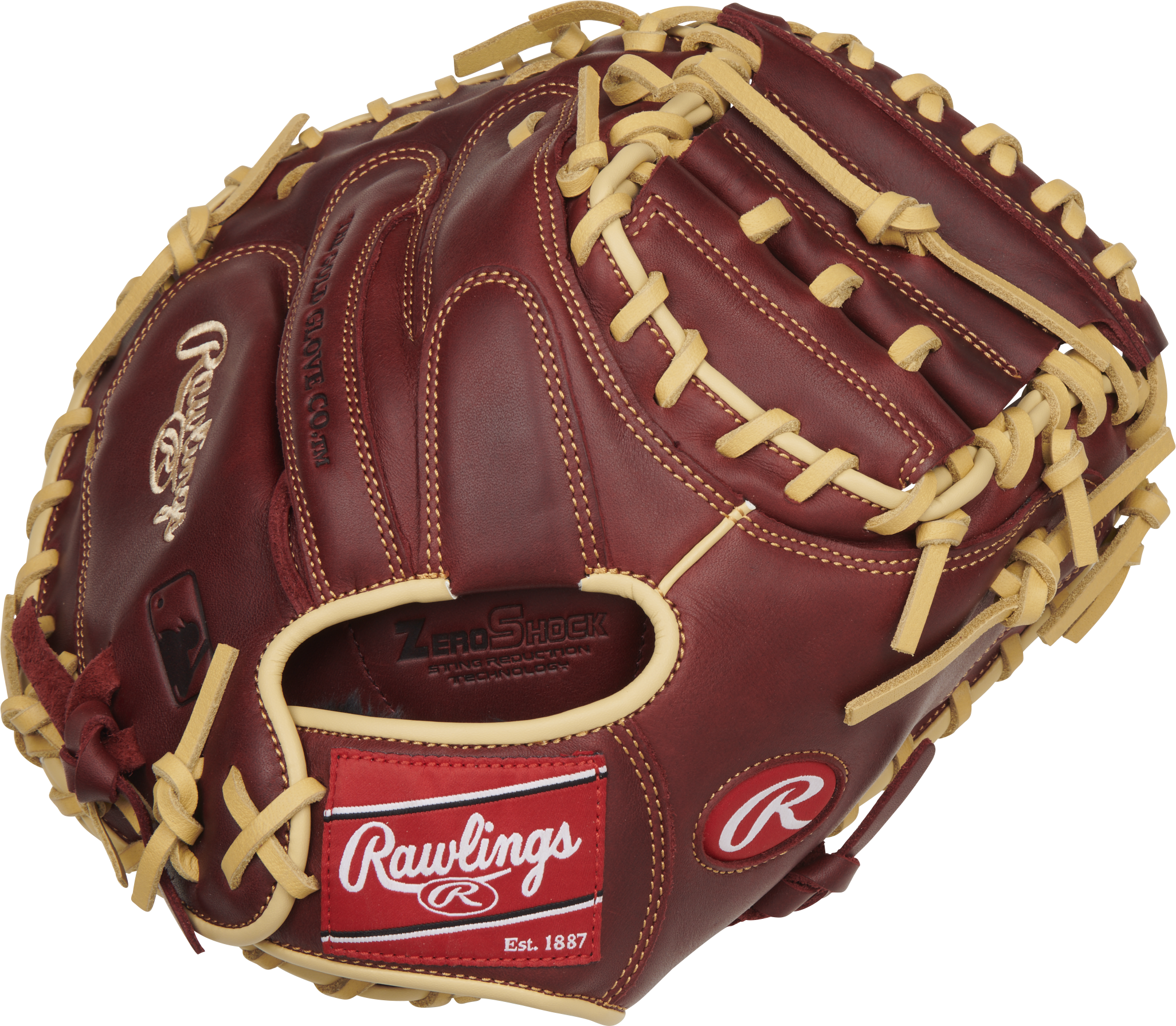 Rawlings Sandlot Series Catchers Mitt 33-Inch Baseball Glove  - Right Hand Thrower - Sherry