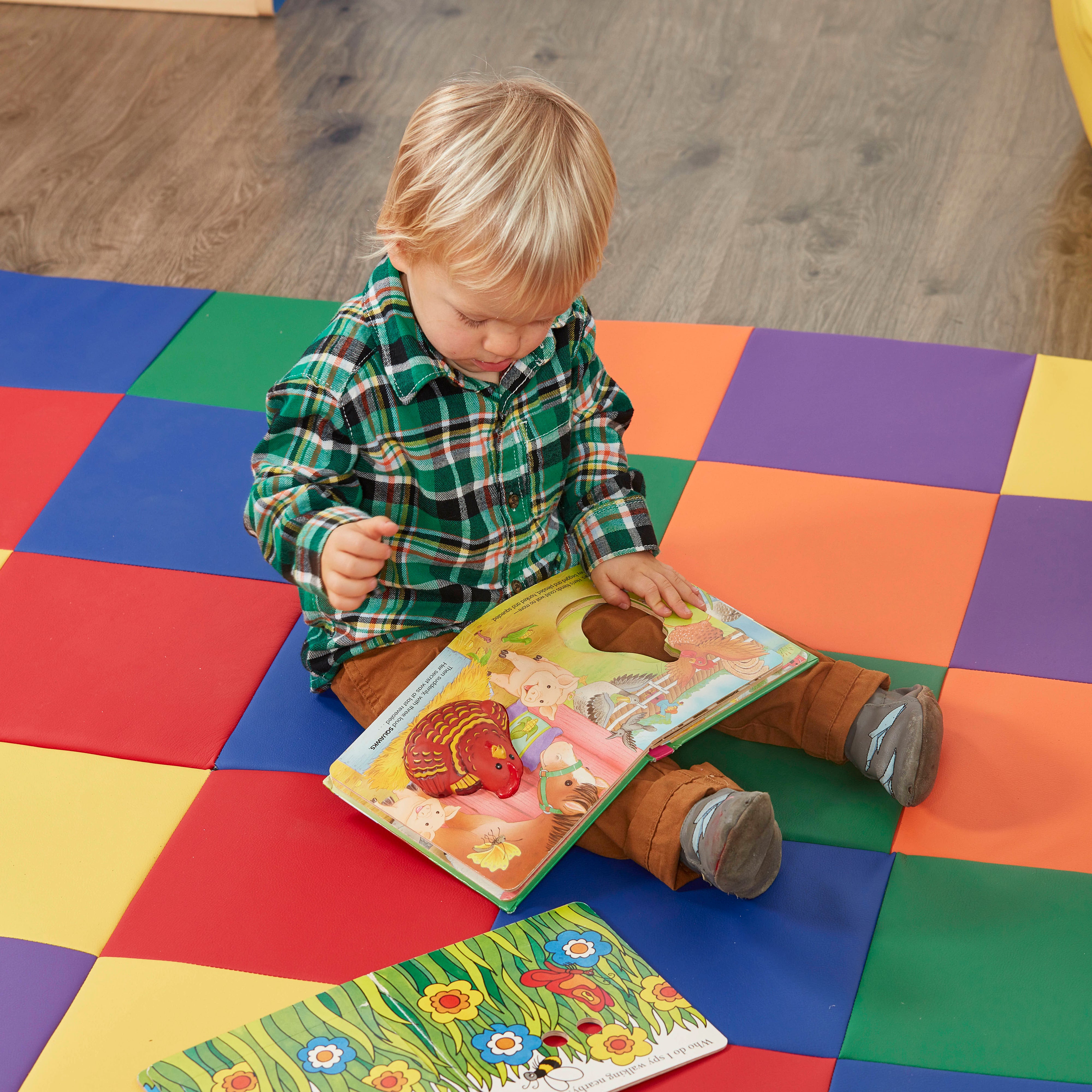 SoftZone Patchwork Toddler Activity Mat - Assorted