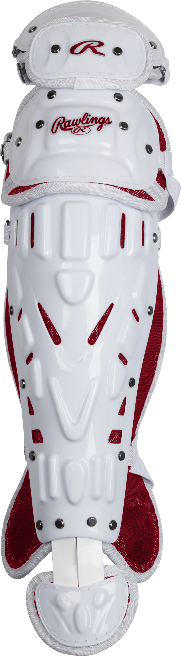 Rawlings Velo 2.0 Series Softball Medium Catchers Set - Scarlet/White