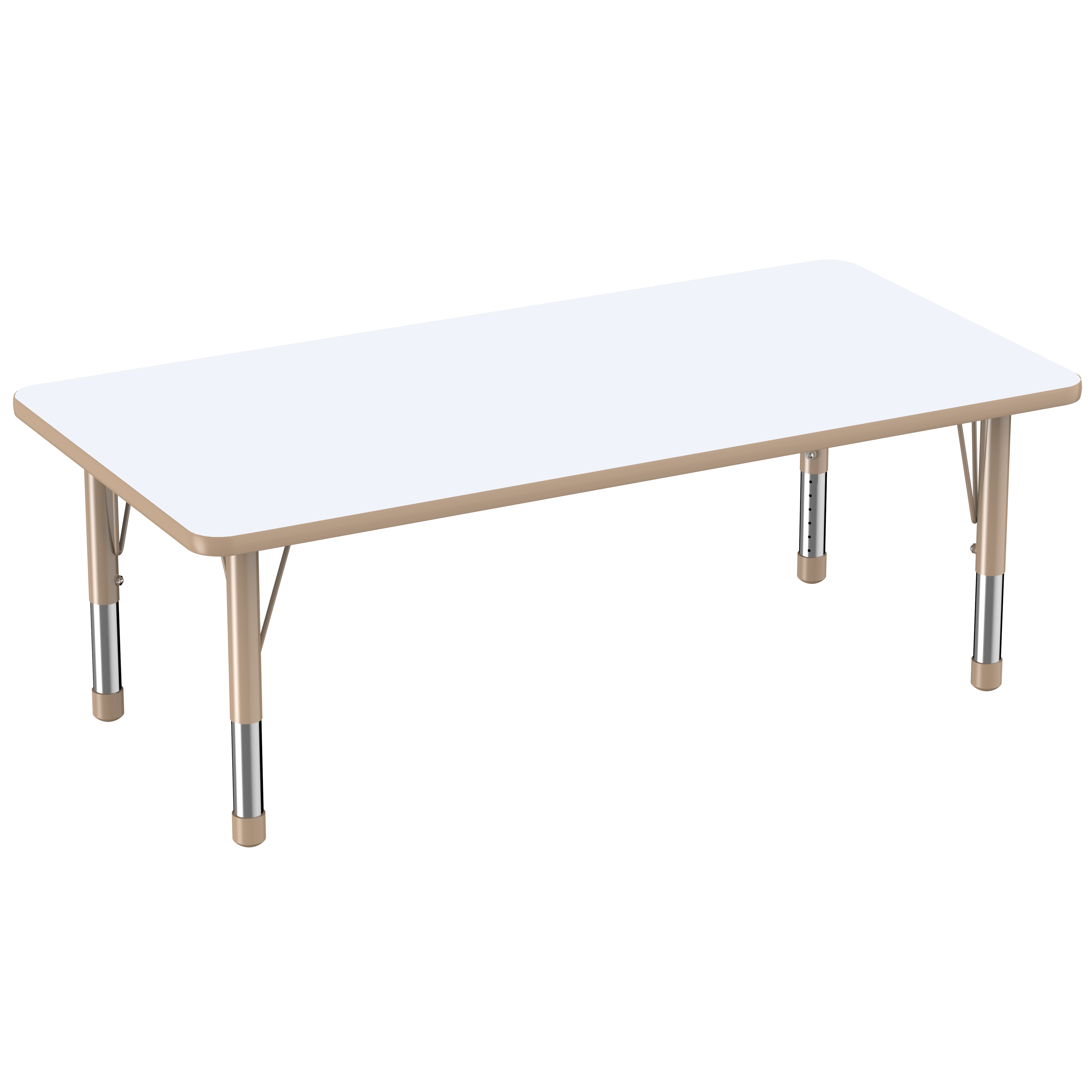30" x 60" Rectangle Dry-Erase Activity Table with Adjustable Chunky Legs - Whiteboard/Sand