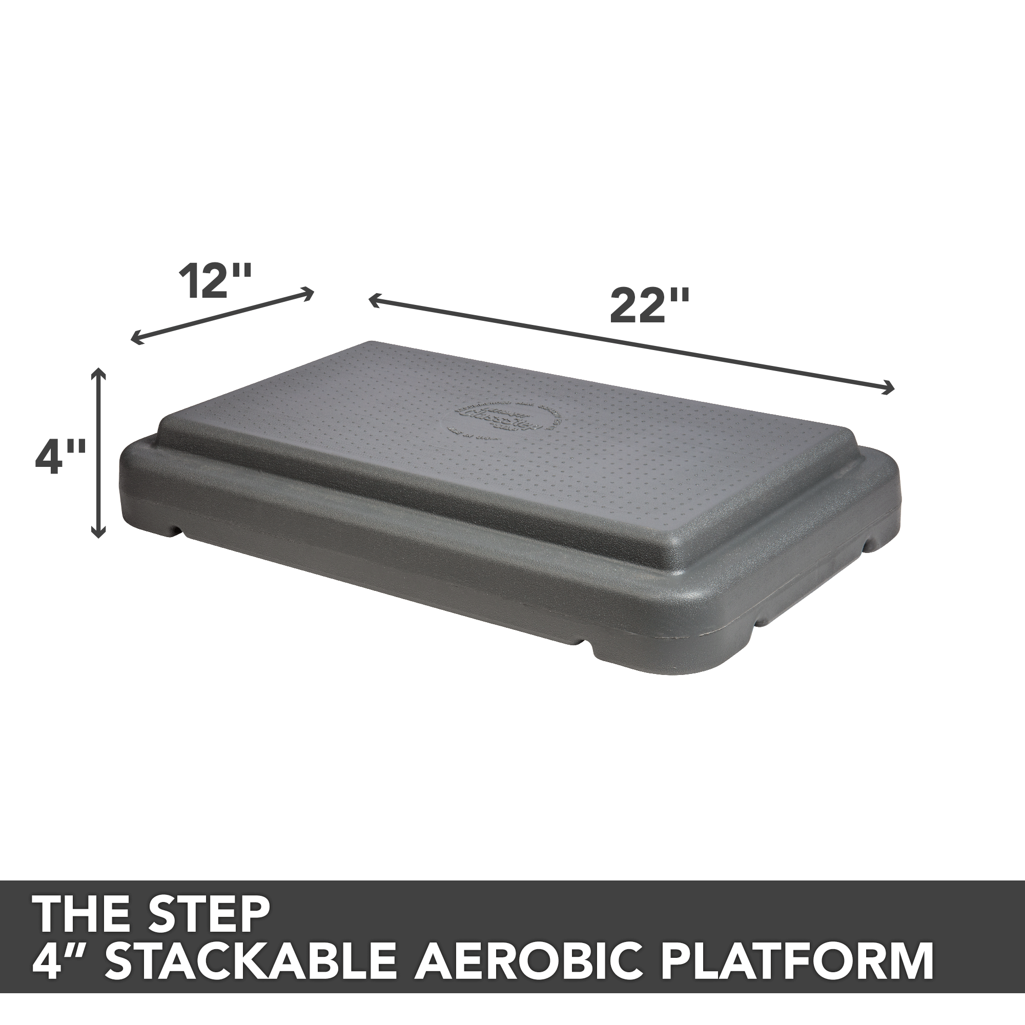 The Step Stackable 4In Riser-Gray
