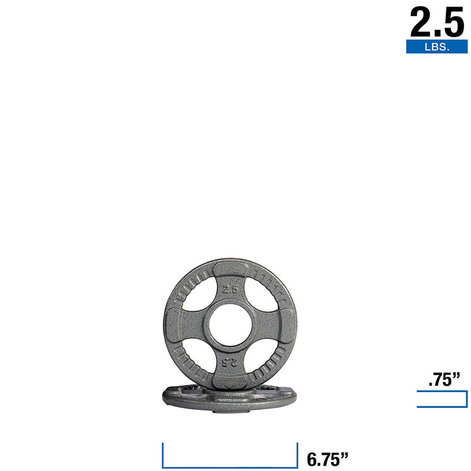 500 Lb Cast Grip Oly Set, Chrome Bar