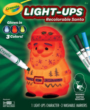 Crayola Light-Ups - Santa, Light Up Santa Toy, Reusable Coloring Toy, Glow In The Dark, Holiday Decoration, Ages 4, 5, 6, 7