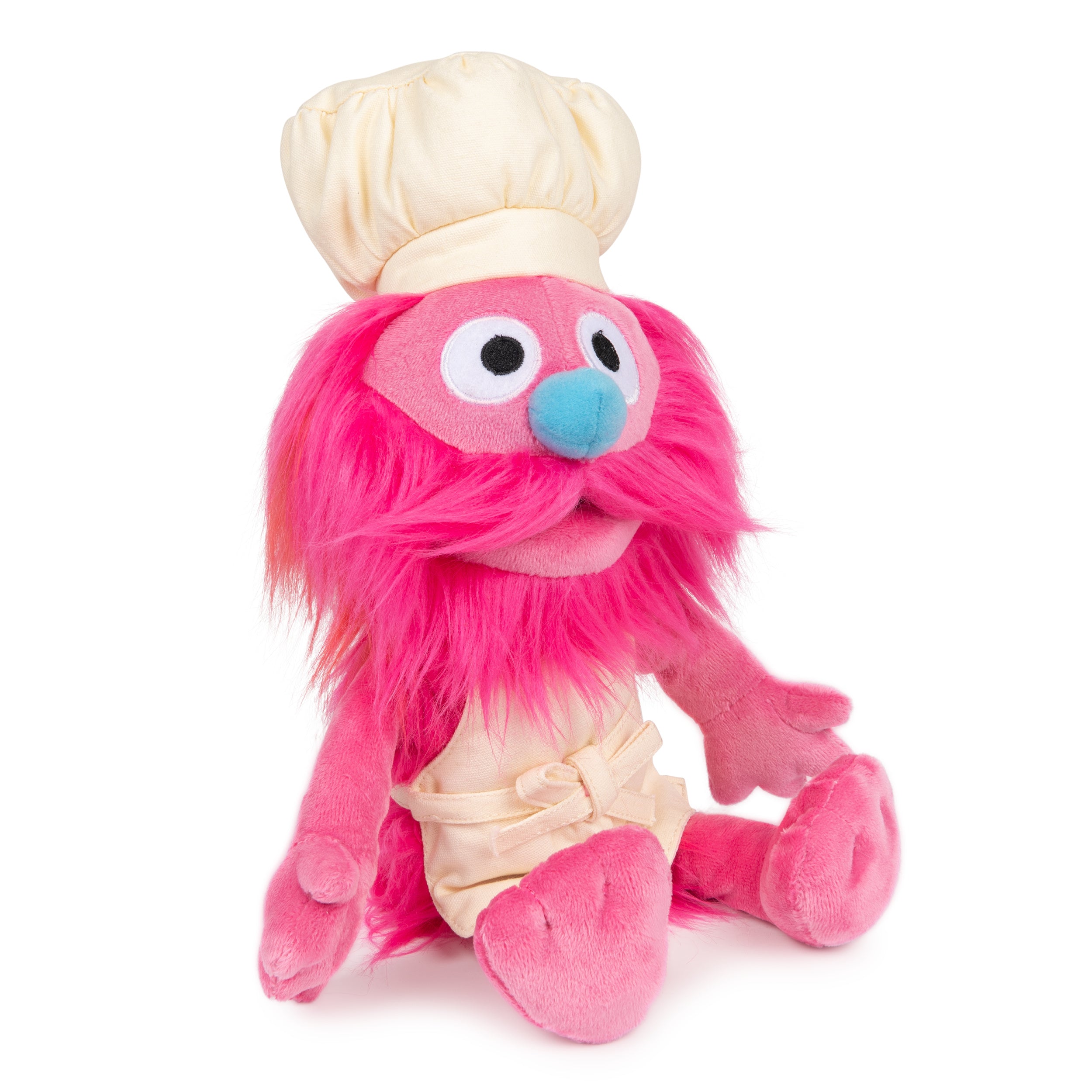 GUND Sesame Street Official Gonger Muppet Plush, Premium Plush Toy for Ages 1 & Up, Pink/Beige, 10”