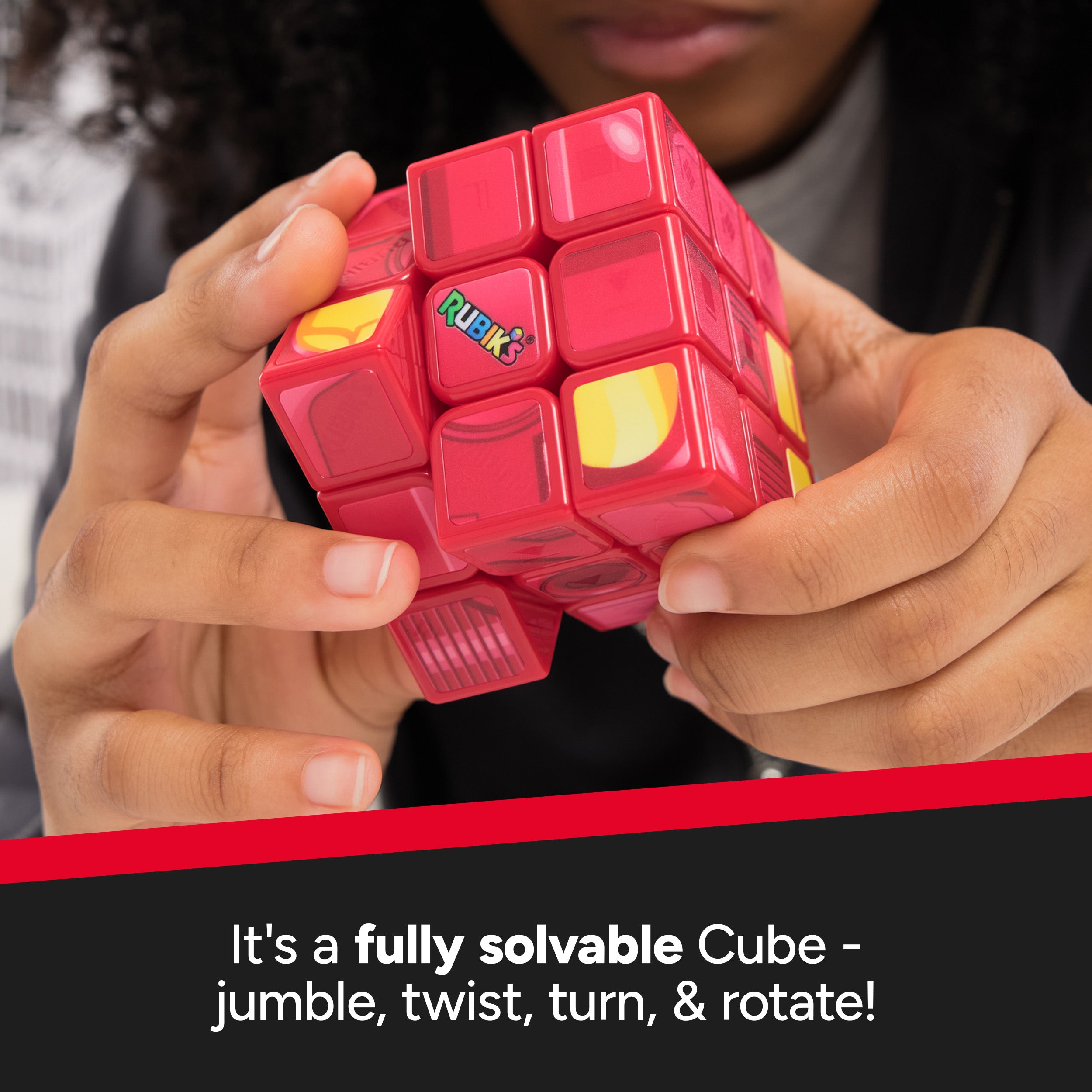 Rubik’s Cube, Iron Man Cuber, Marvel Collectible Fidget Toy & Desk Decor, Challenging Brain Teaser for Fans of Marvel Rivals & Action Movies, for Ages 8 & Up